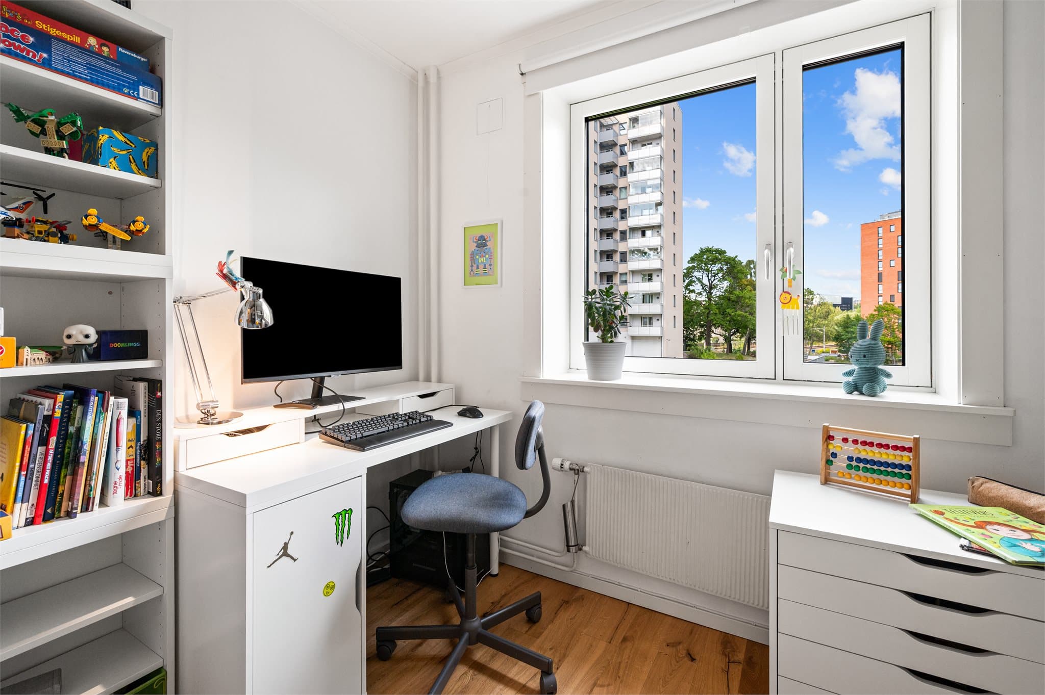 Rommet er utformet slik at du kan møblere det på ulike måter.