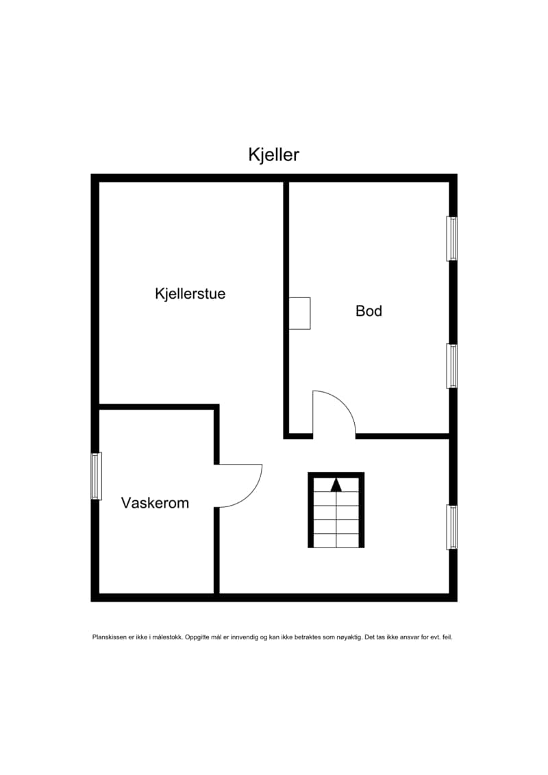 Plantegning kjeller.