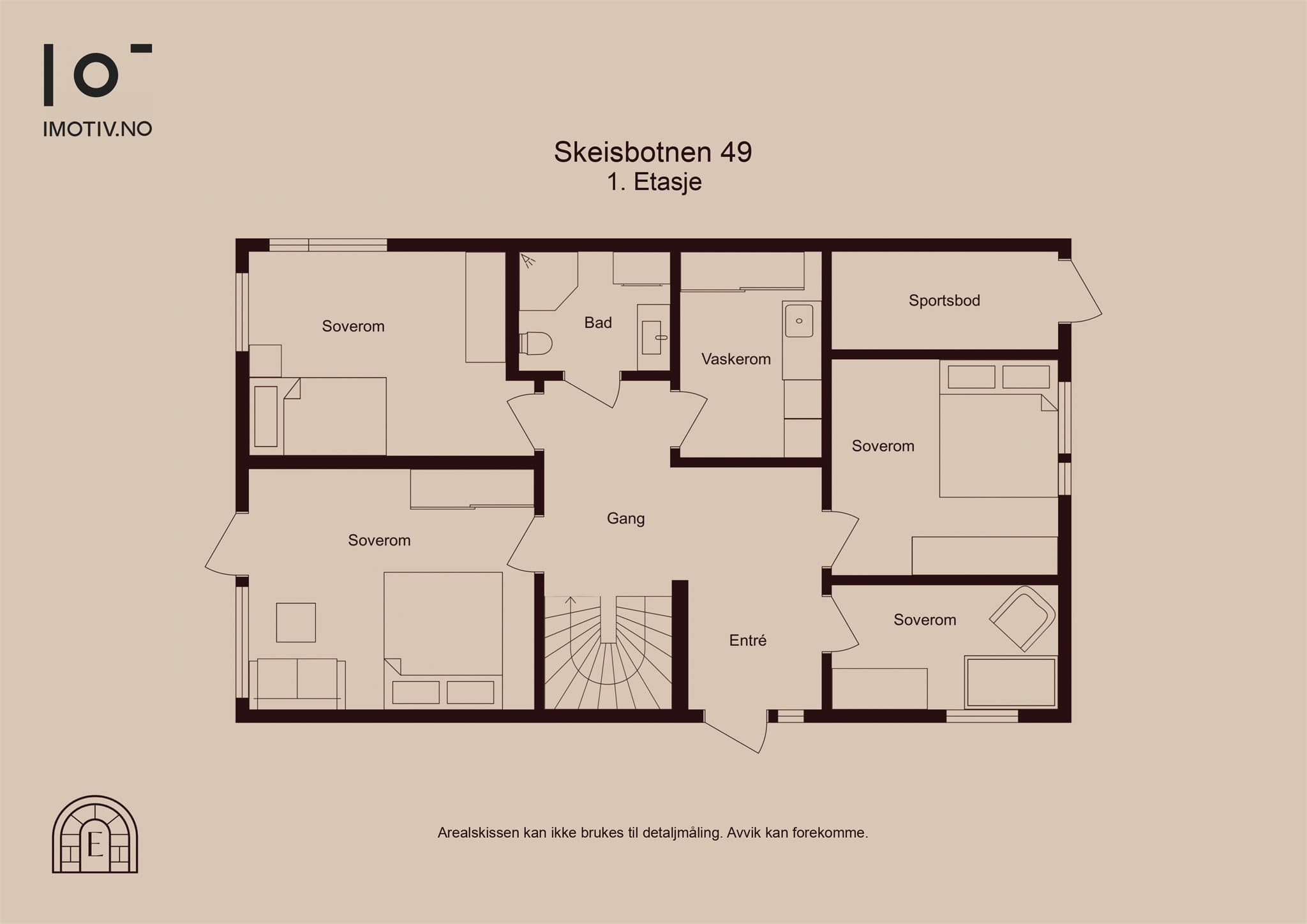 - Plantegning 1.etasje -