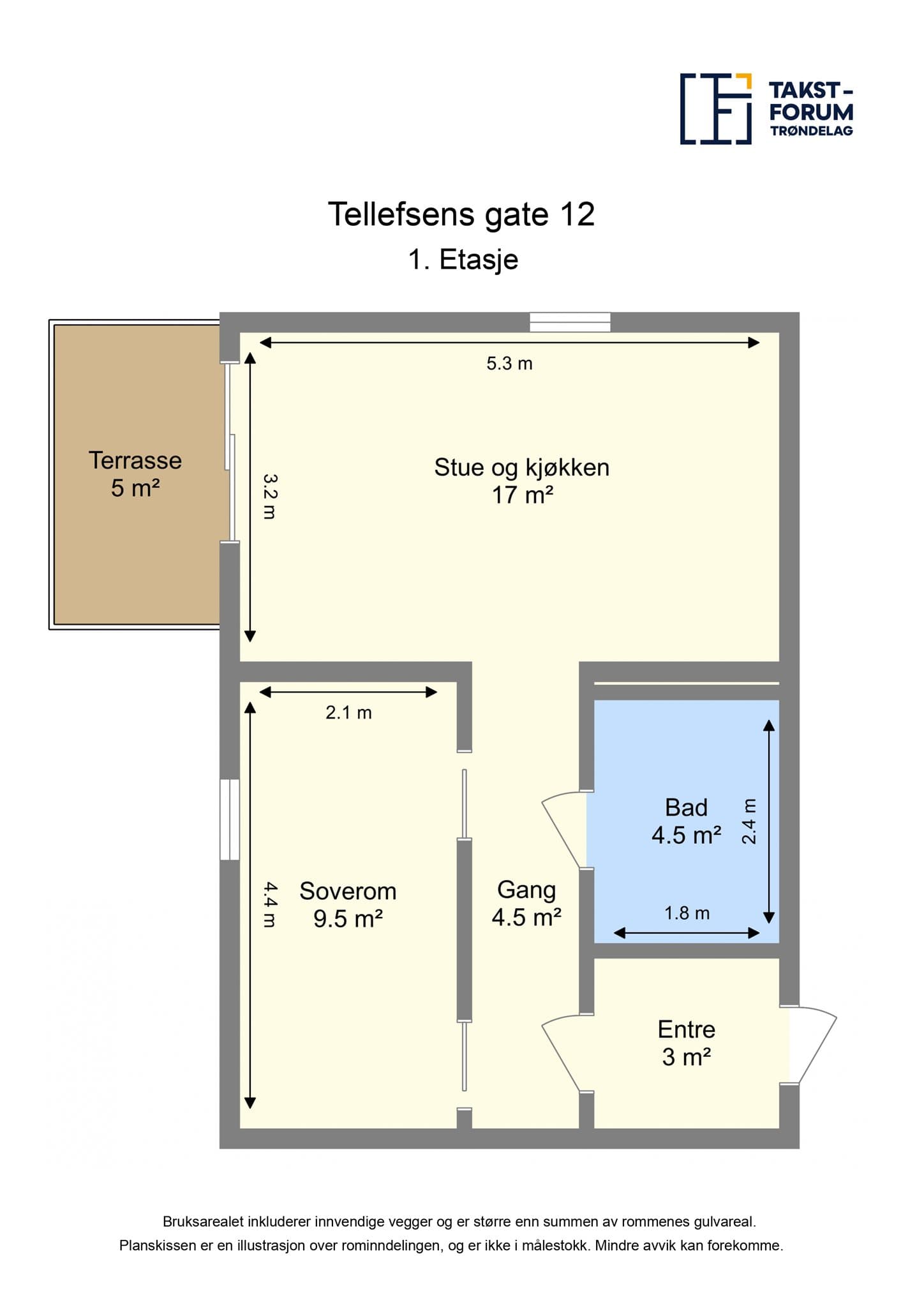 Plantegning - 1. etasje