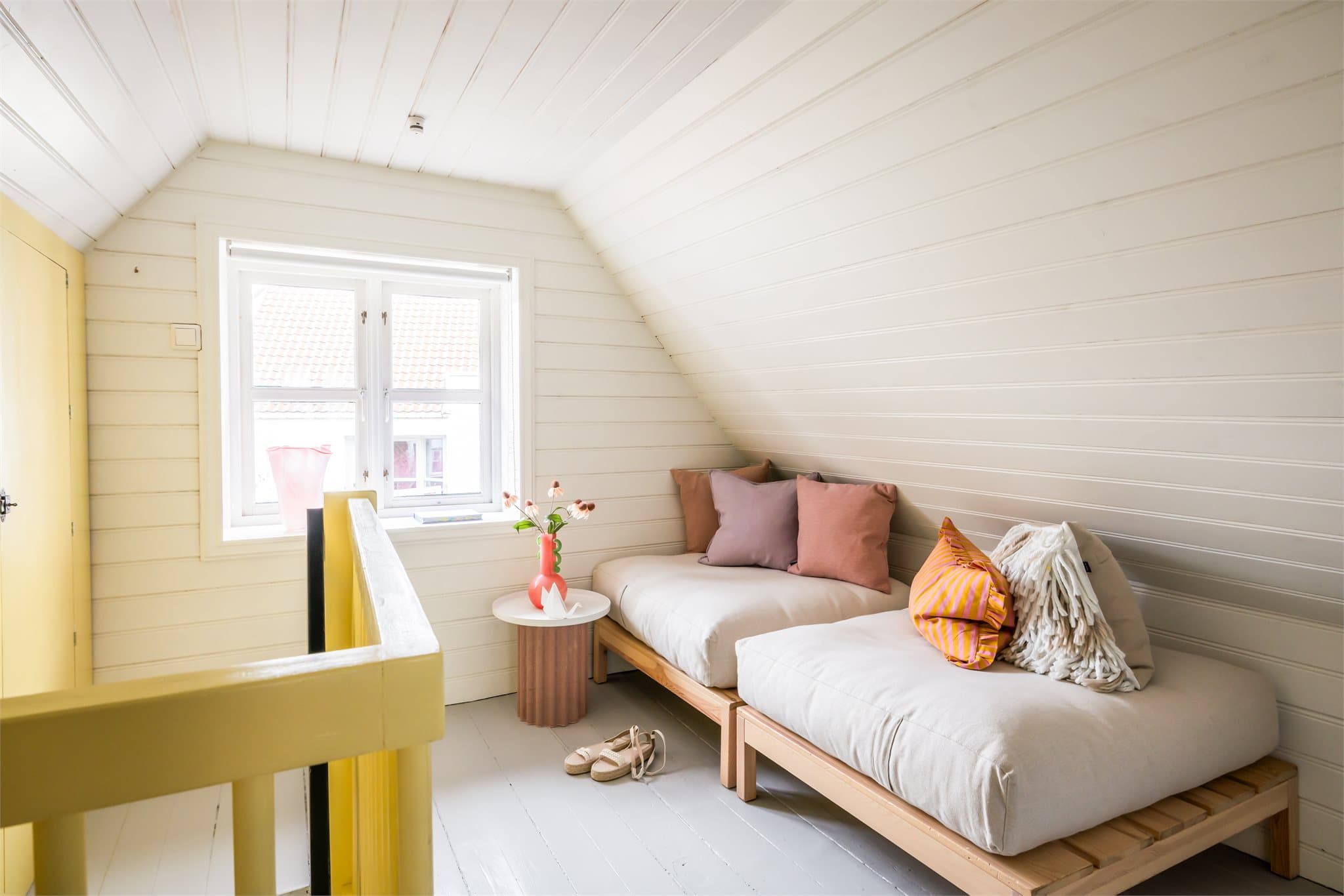 Soverom med trapp i loftetasje måler 9,5m²