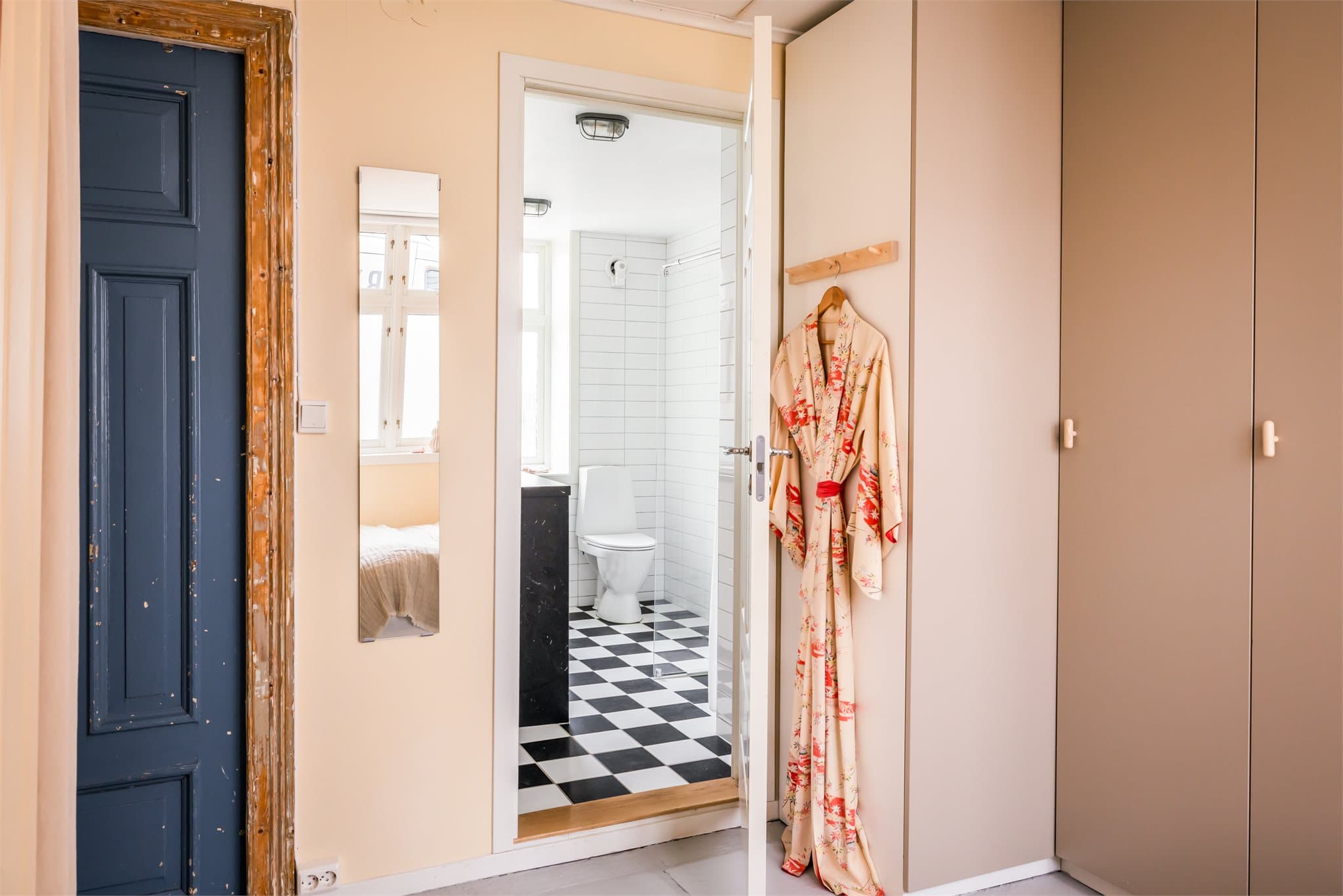 Direkte tilgang fra soverom til badet