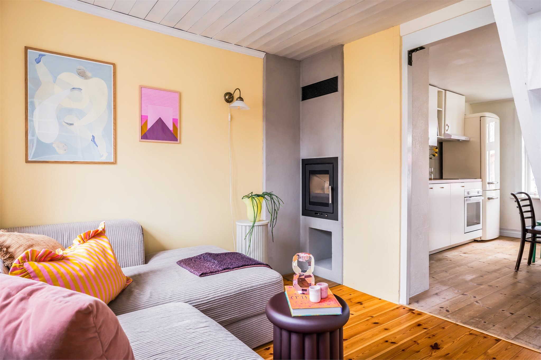 Sjarmerende tregulv med naturlig preg