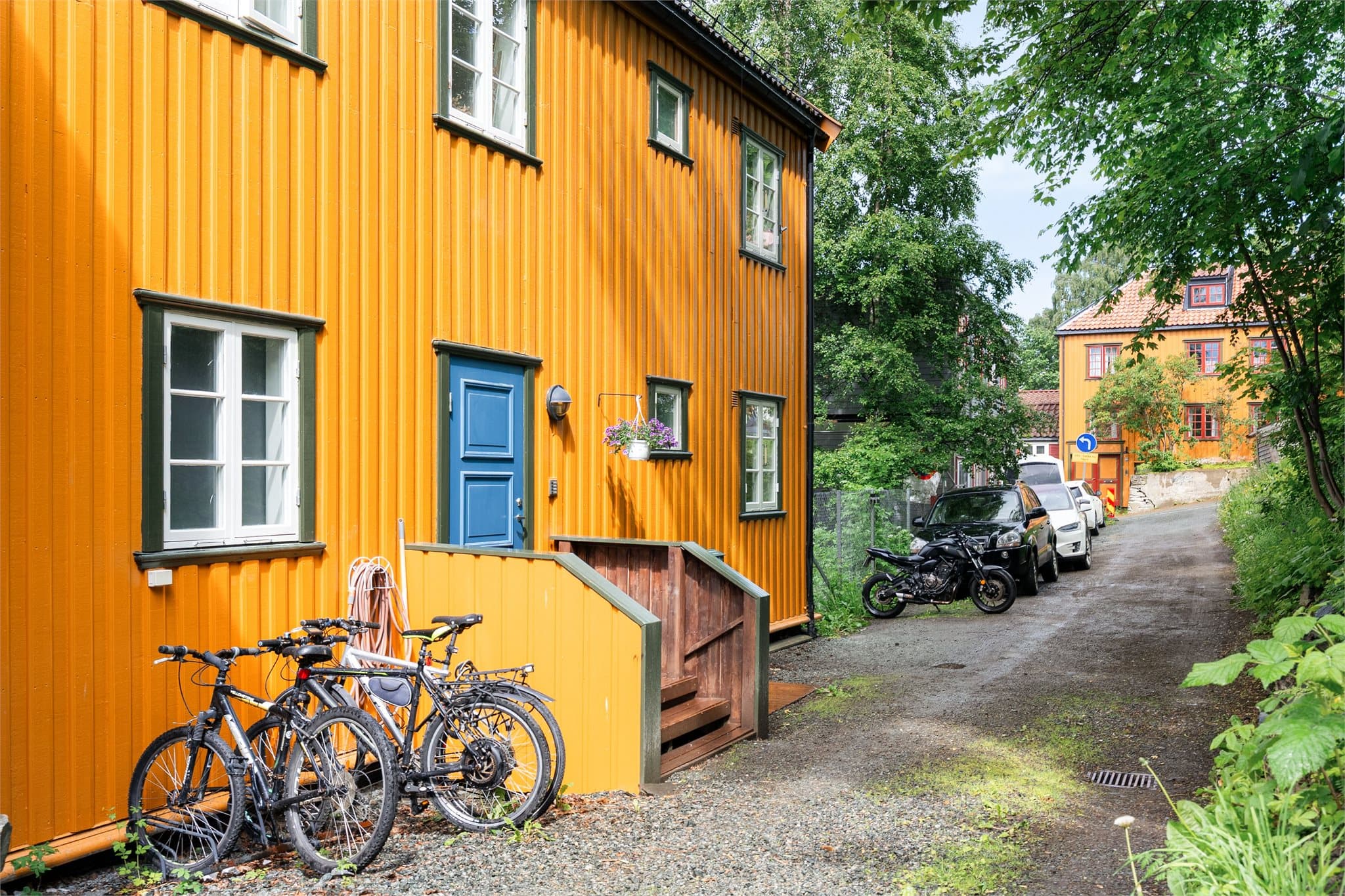 Området byr på gode turmuligheter, som promenaden langs Nidelven.
