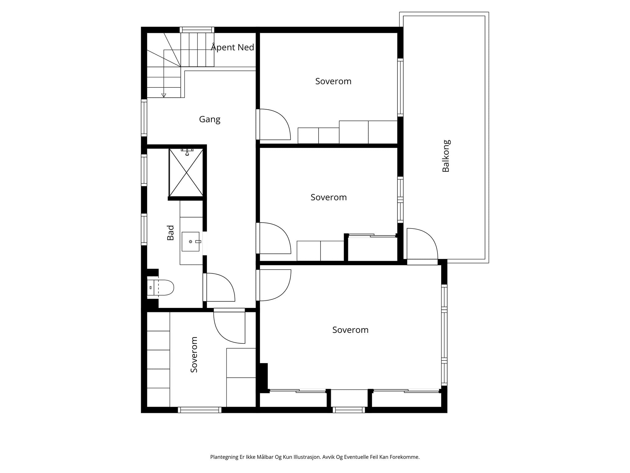 Plantegning 2. etasje.