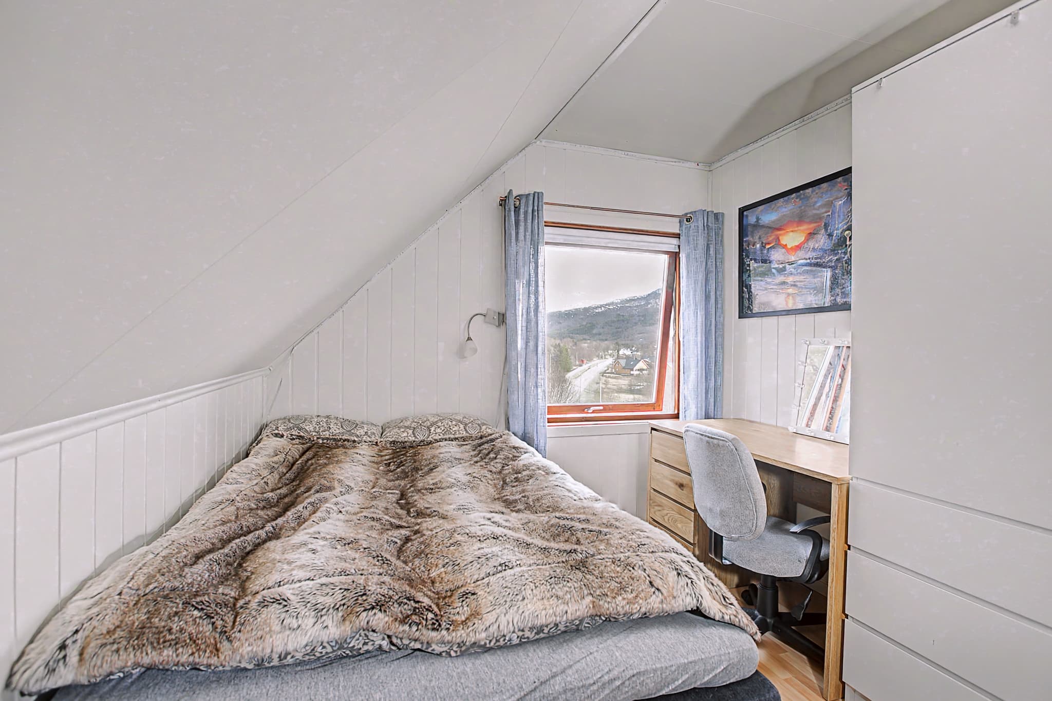 Rom på loft - Står som uinnredet rom på byggegodkjente tegninger