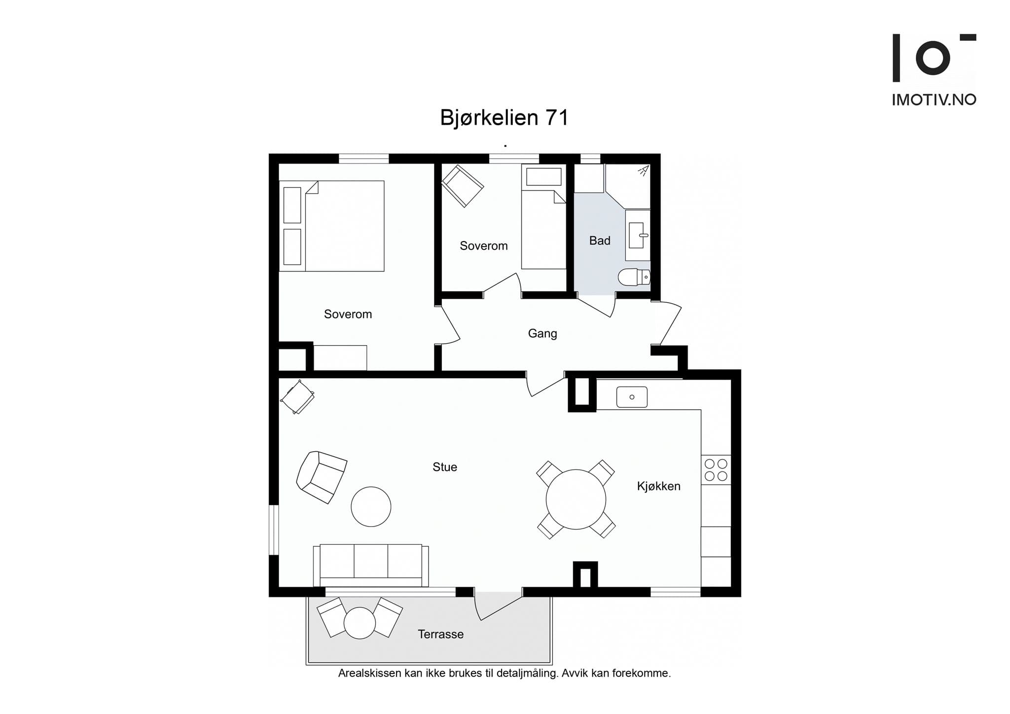 - Leilighetens planløsning -