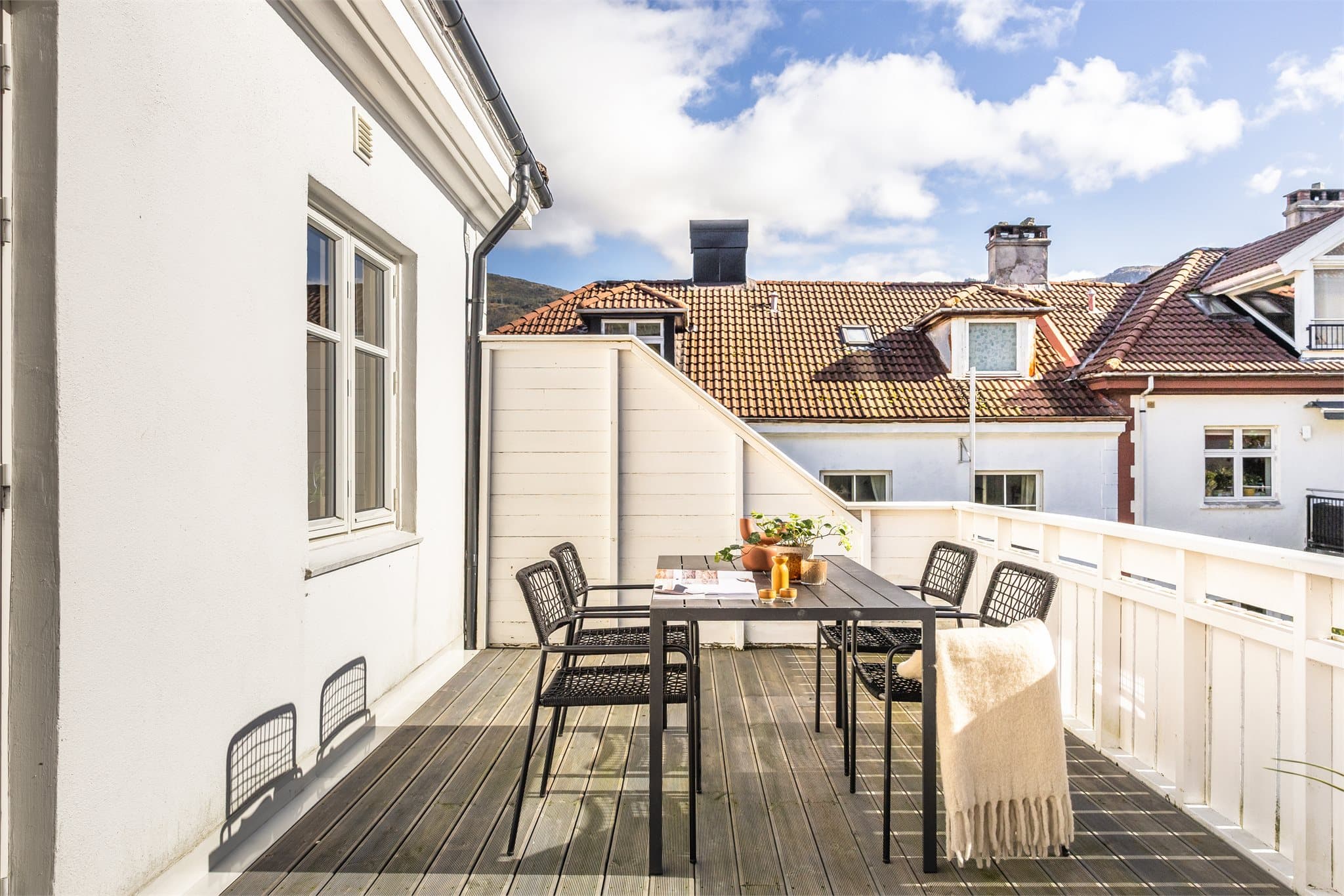 Godt med plass til ønsket utemøblement i ulike soner