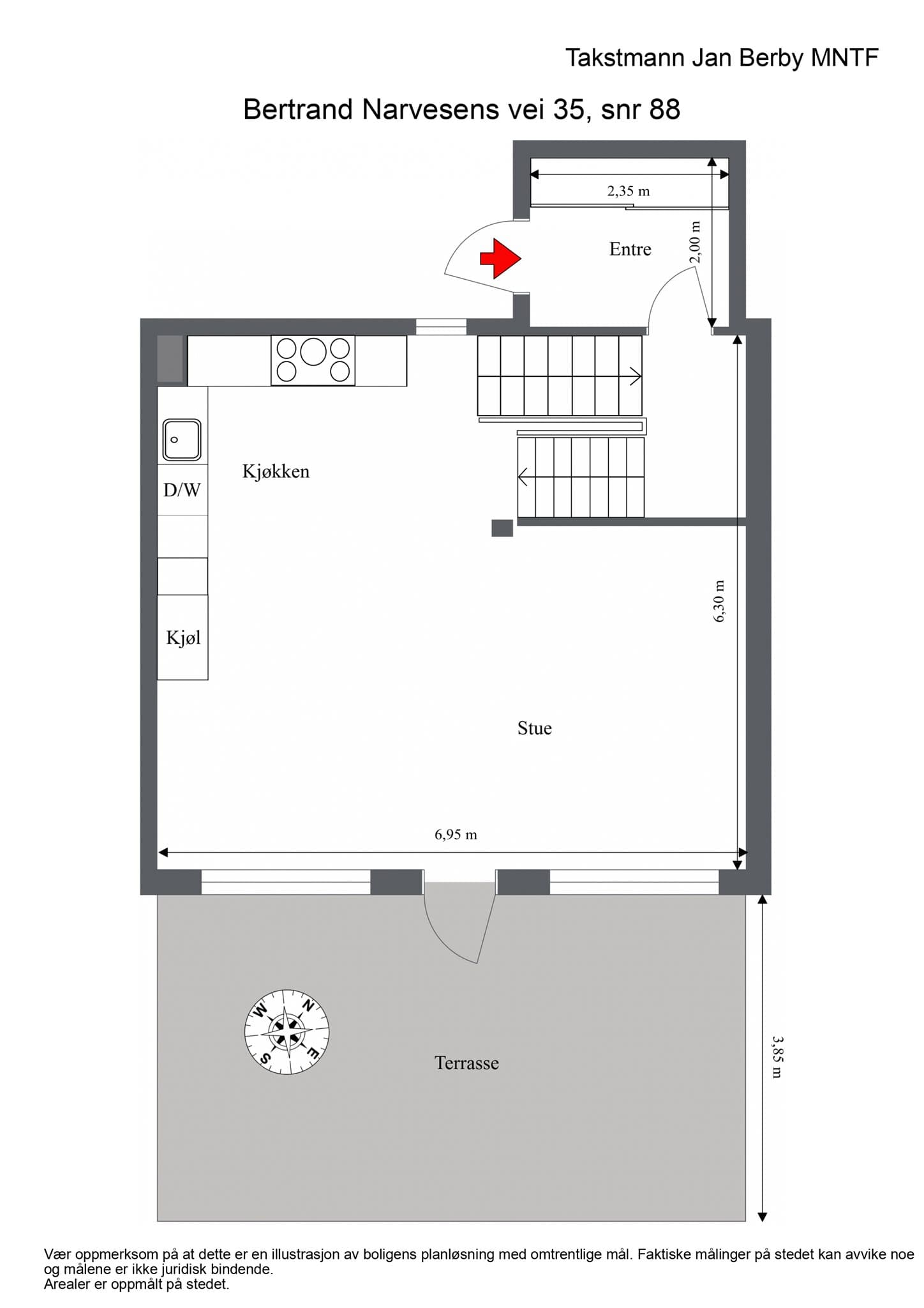 Plategning 1. etasje.