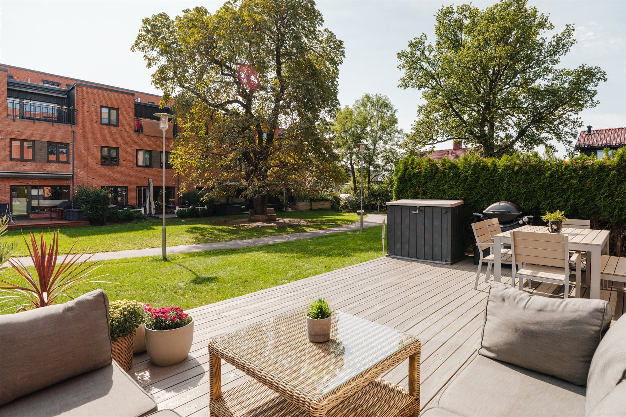 Boligen har utearealer på 36 kvm.