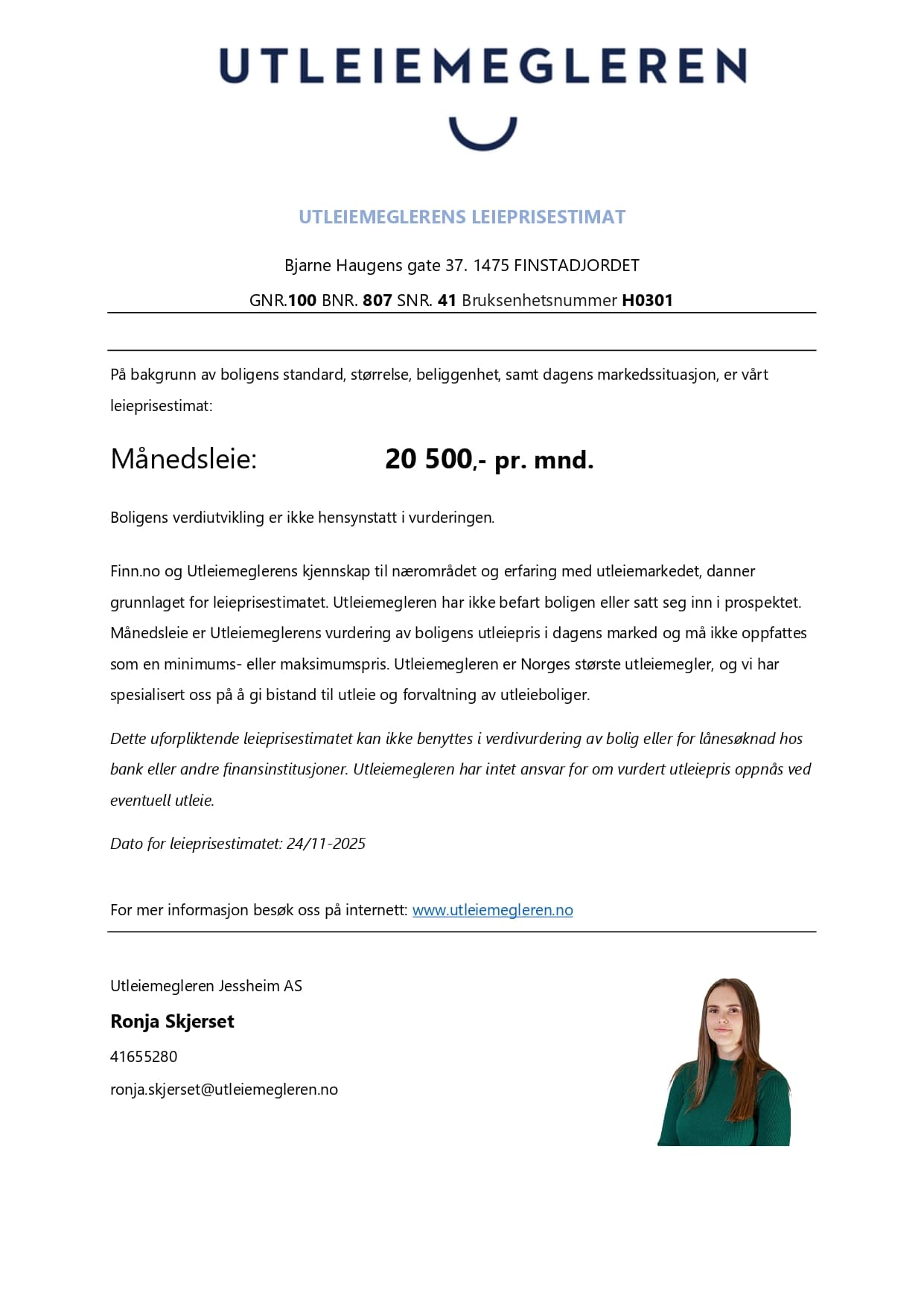 Vurderer du å leie ut? Leieprisestimat fra Utleiemegleren.