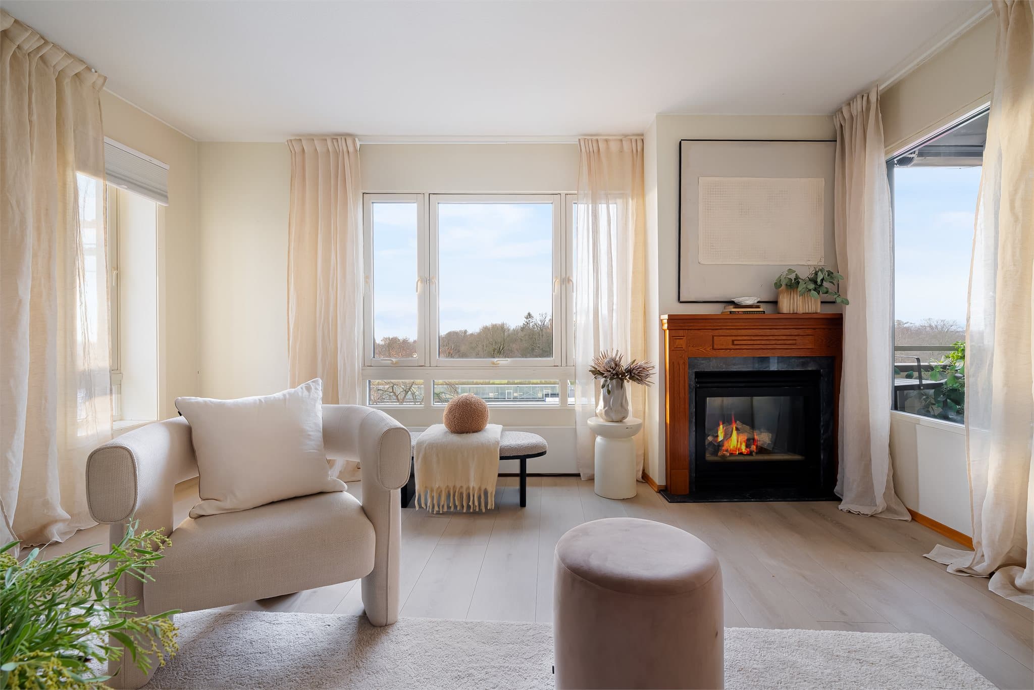 Gassprisen gir en lun og hyggelig stemning og ekstra varme på kjølige kvelder.