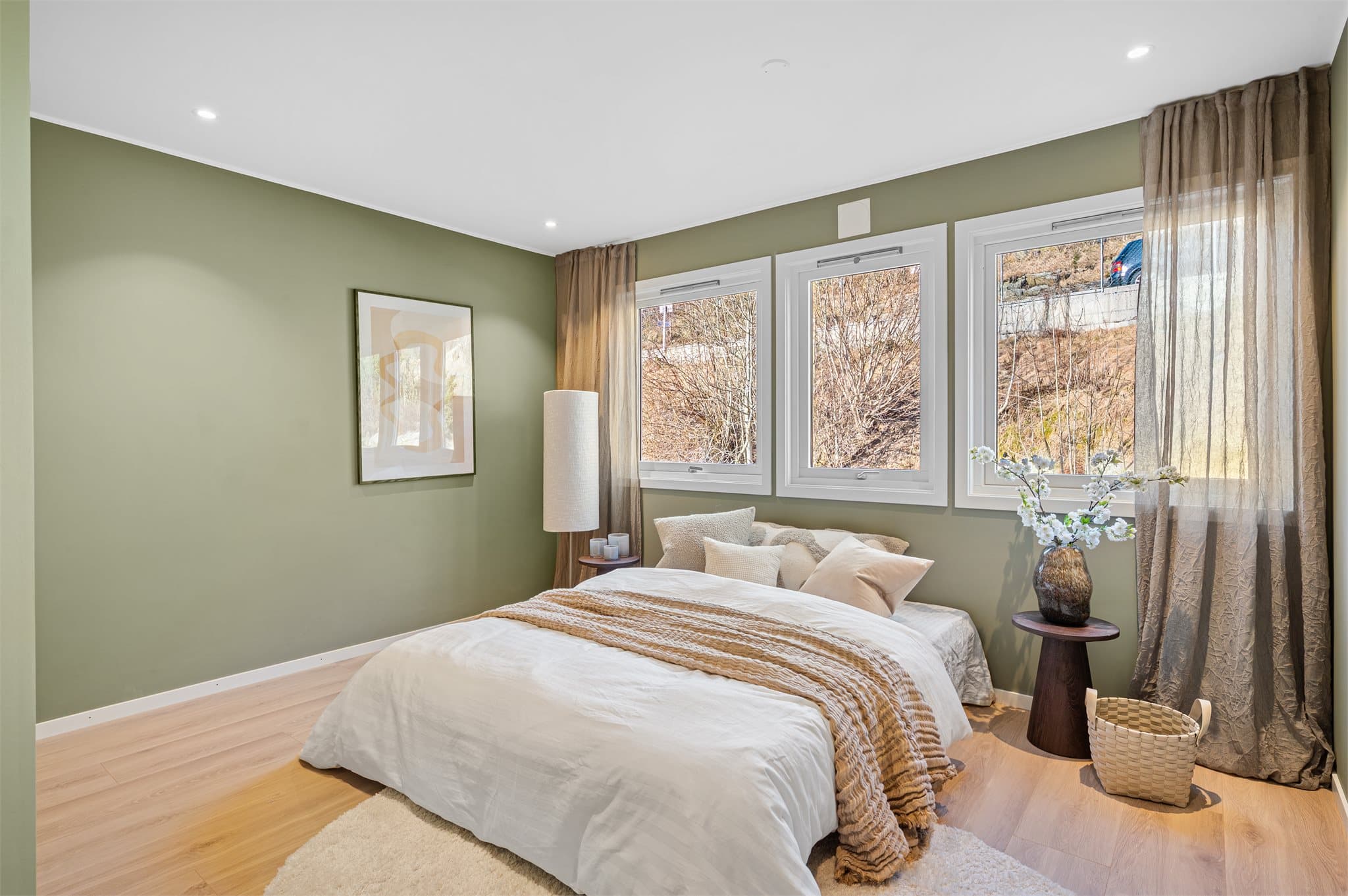 - Hovedsoverommet måler hele 12,4m² -