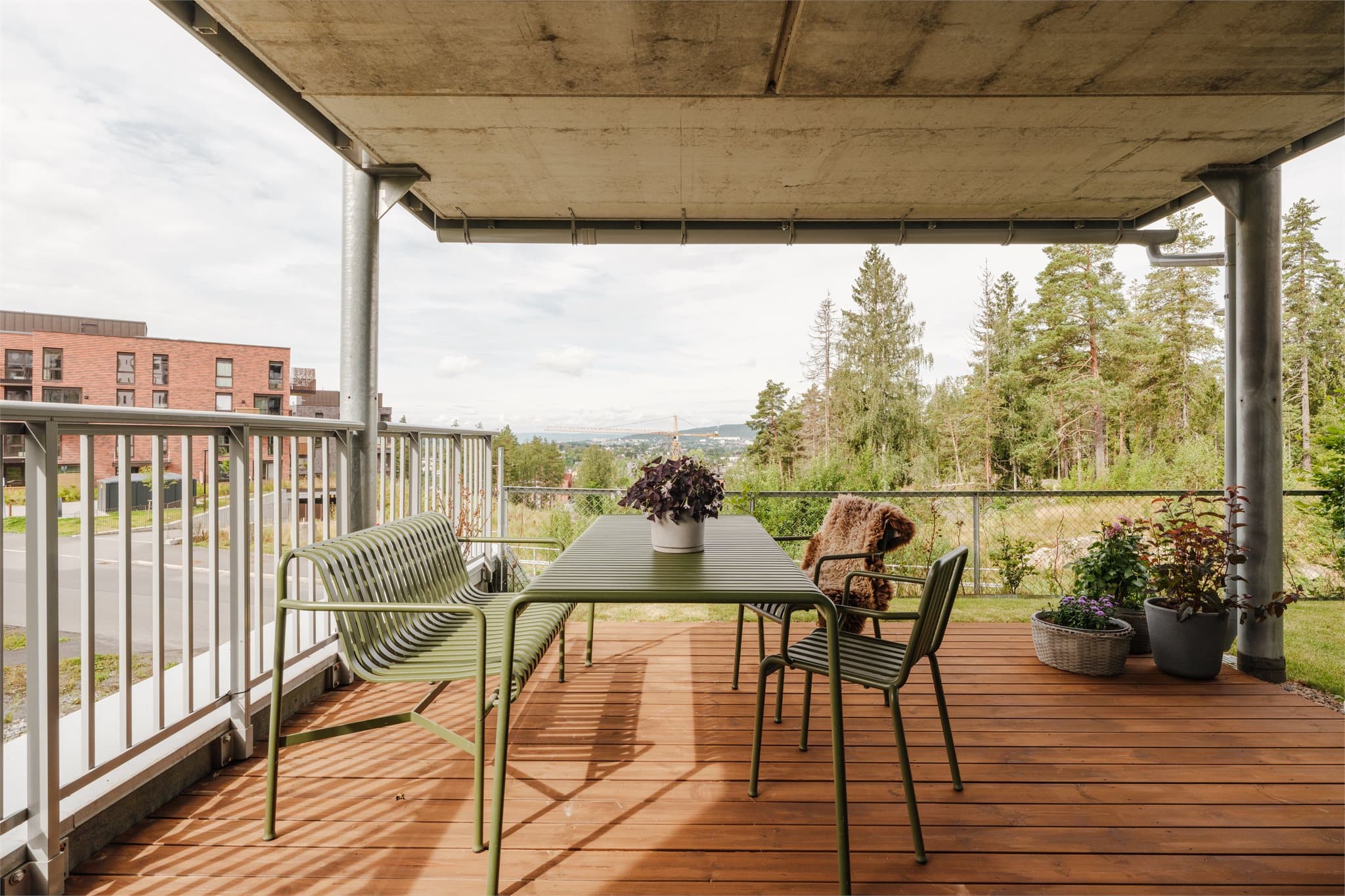 Her kan man nyte flotte sommerdager i grønne omgivelser.