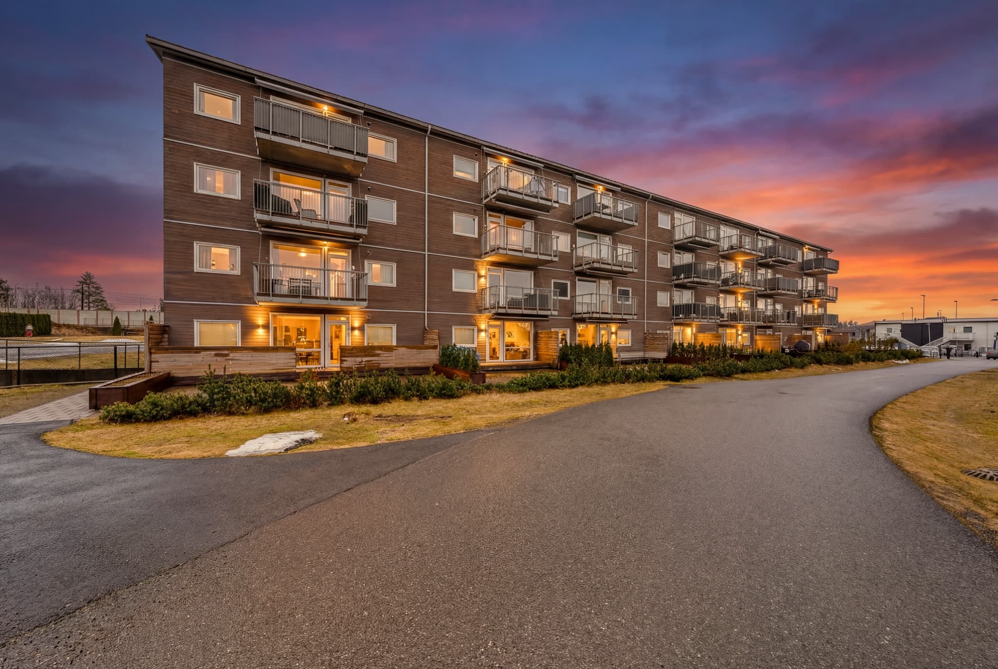 Leiligheten ligger i byggets 3.etasje.