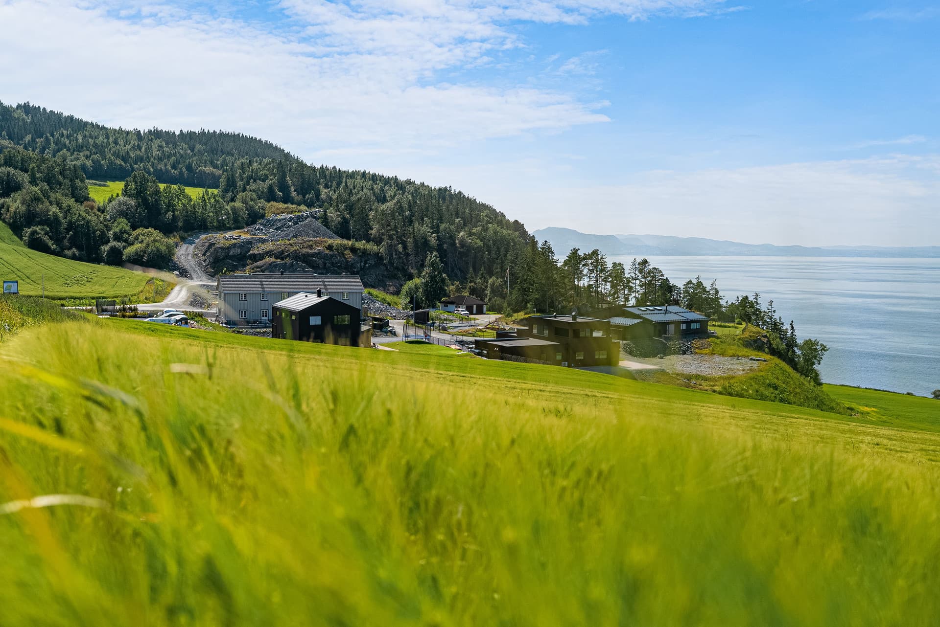 Flott utsikt mot Åsen- og Stjørdalsfjorden.