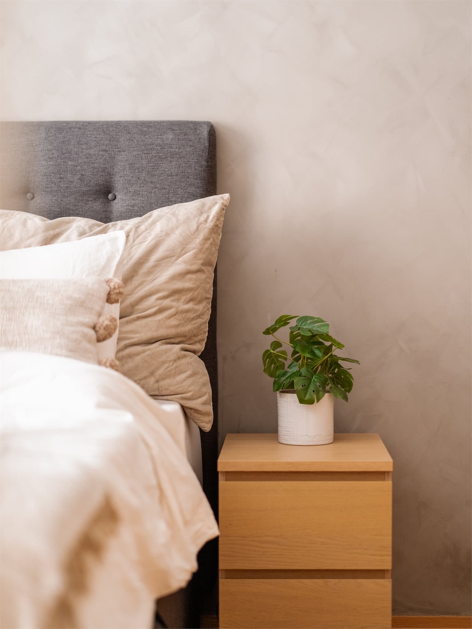 Detaljbilde fra hovedsoverommet.