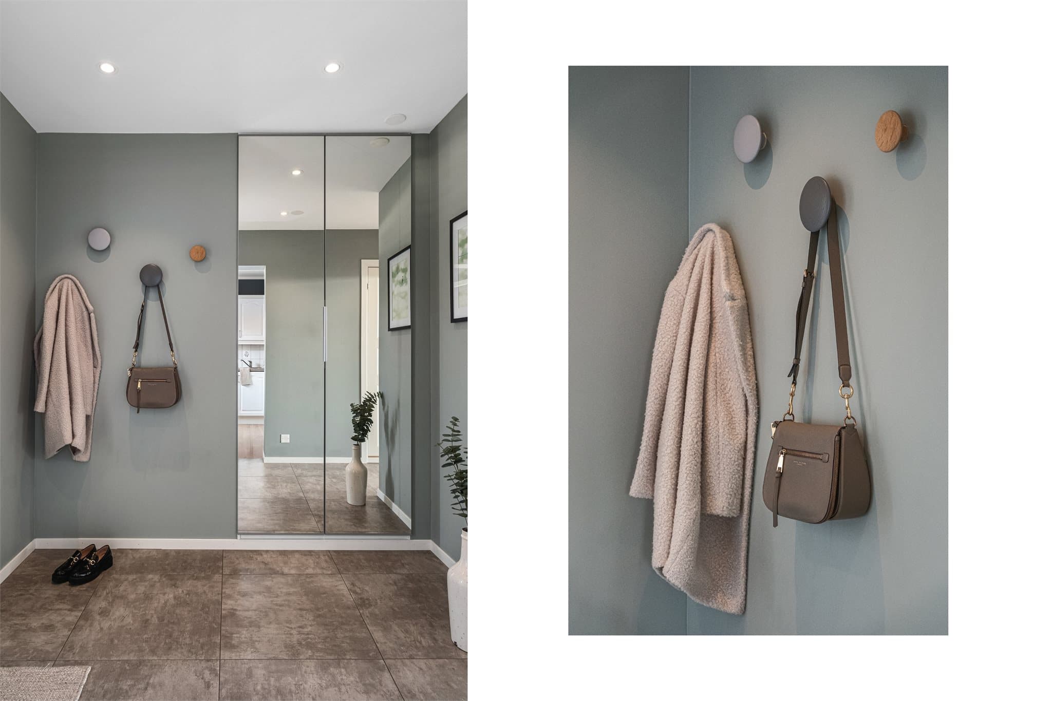 - Du blir ønsket velkommen hjem til en trivelig entré som måler 6,3 m² -