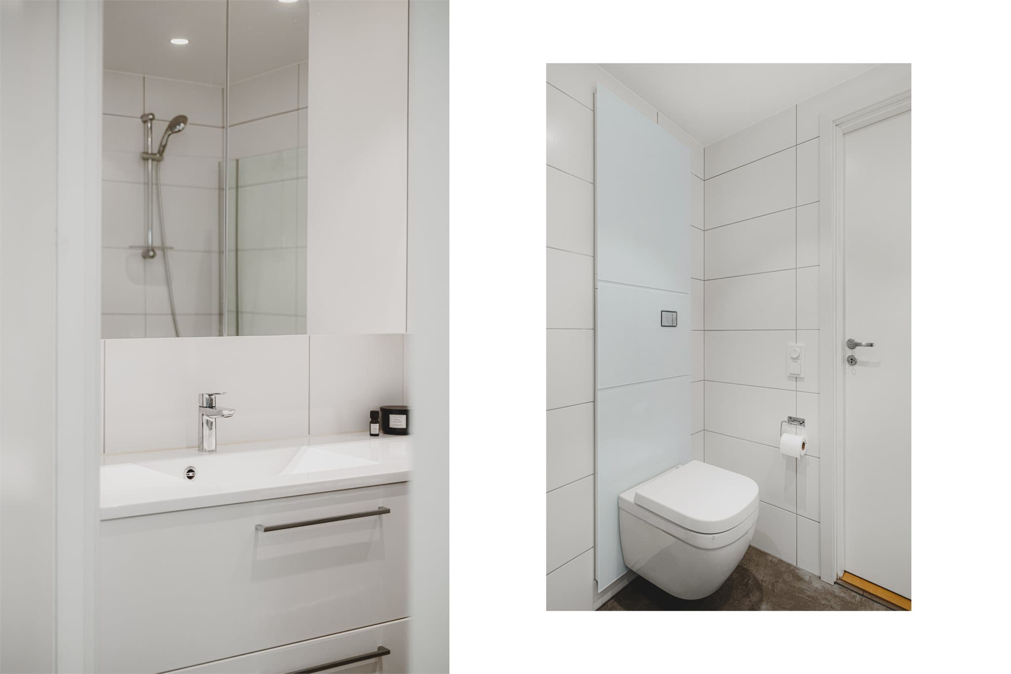- Badet måler 4,6m² -