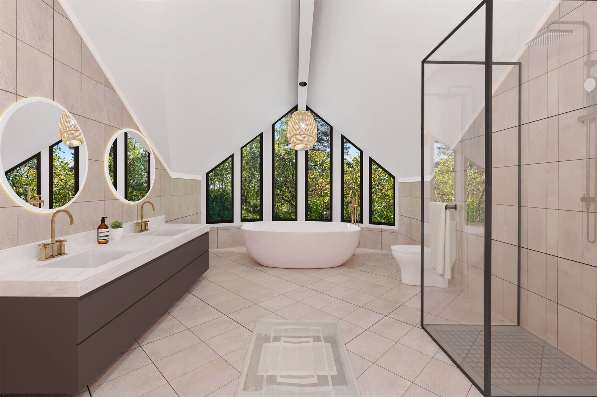 - Digital presentasjon av bad (digitalt fremstilt) -