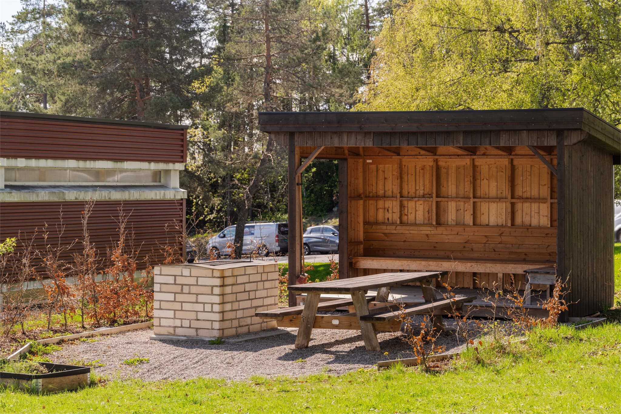 Flotte fellesområder med blant annet en grillplass.