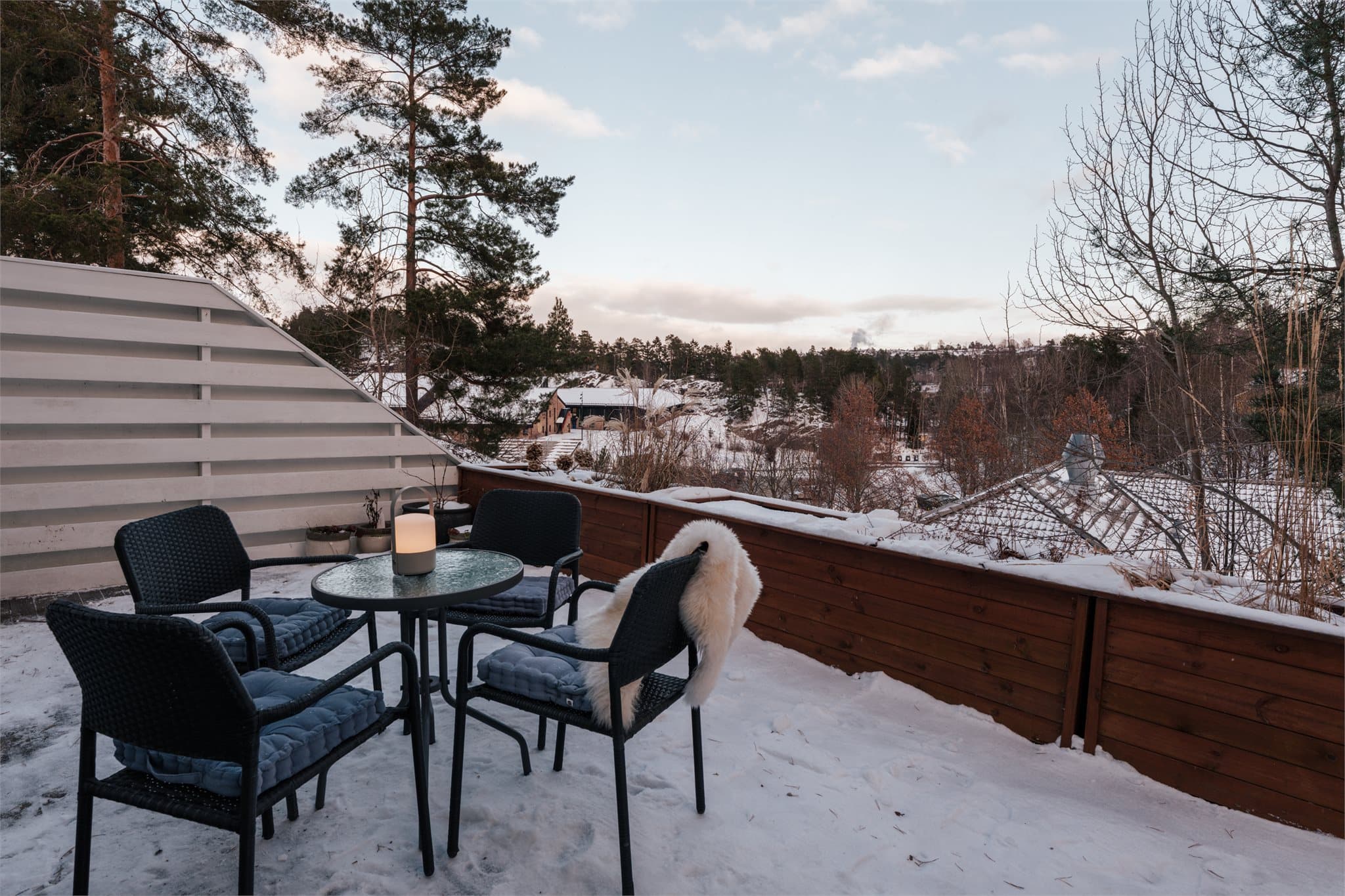 Her kan du nyte rolige omgivelser uten trafikkstøy.