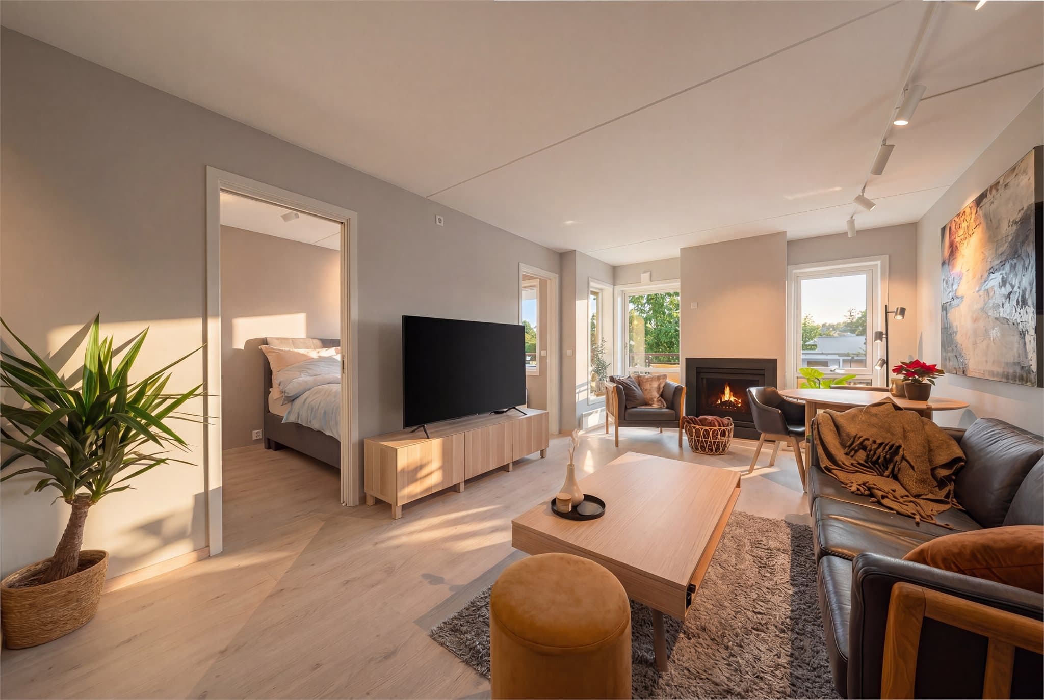 Velkommen til Såvegen 1D! Fint oppusset og moderne 2-roms eierleilighet. Foto: Thor Øyvind Borgersen, FlytendeFilm