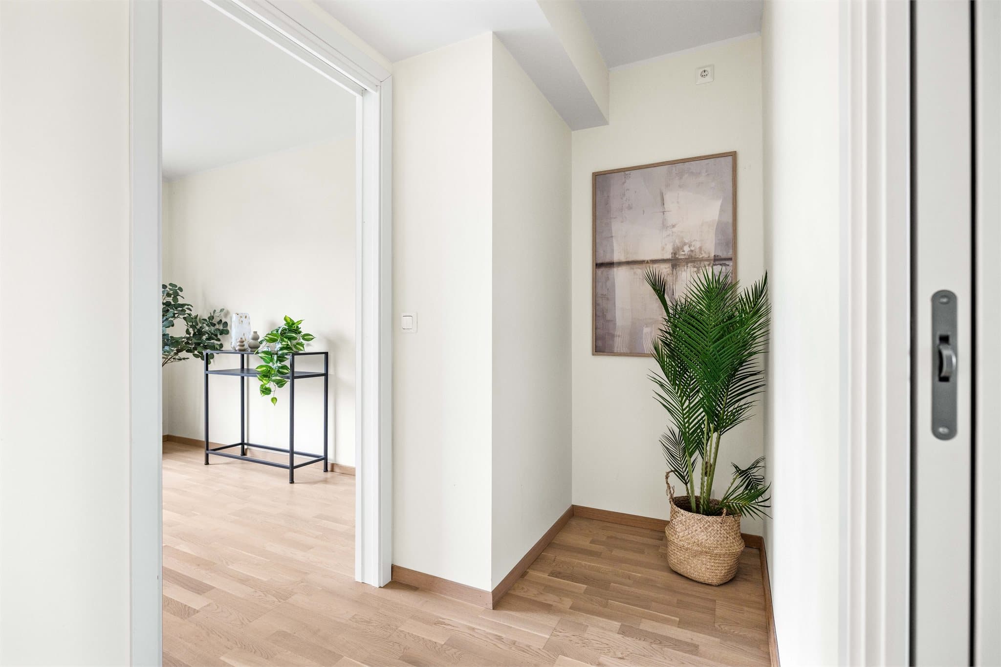 Gangen i tredje etasje gir adkomst til etasjens to soverom.