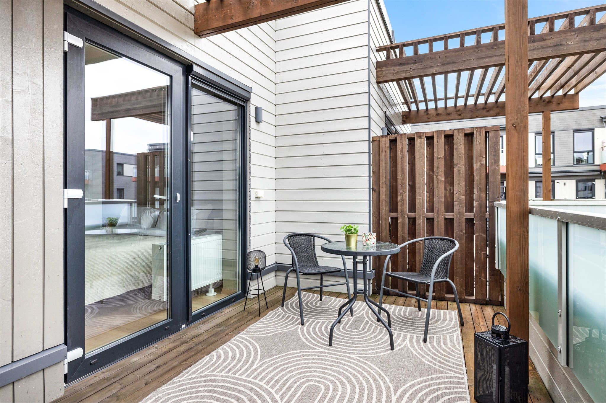 Her kan man nyte gode lysforhold på ettermiddagen i usjenerte omgivelser.