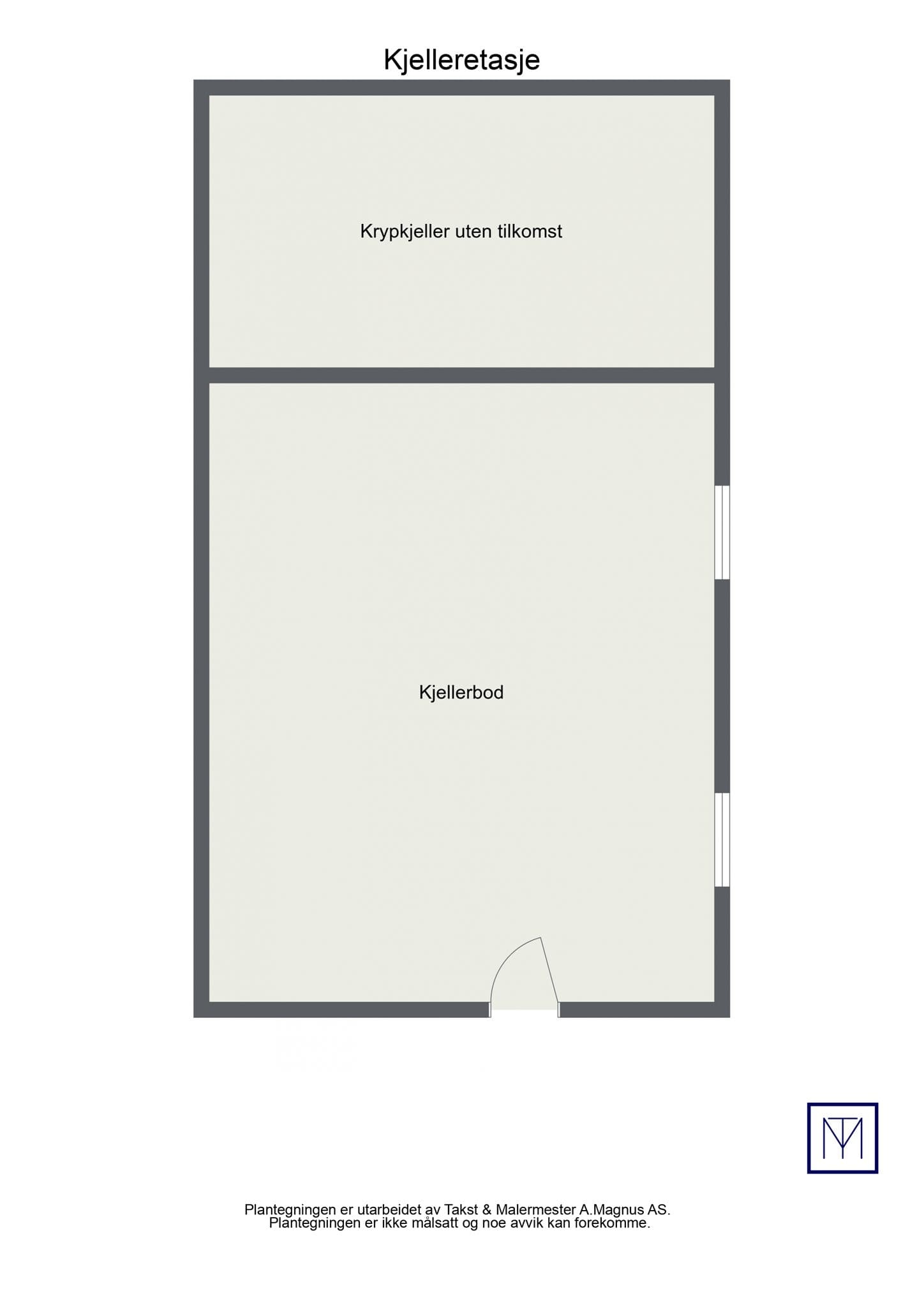 Plantegning kjeller.