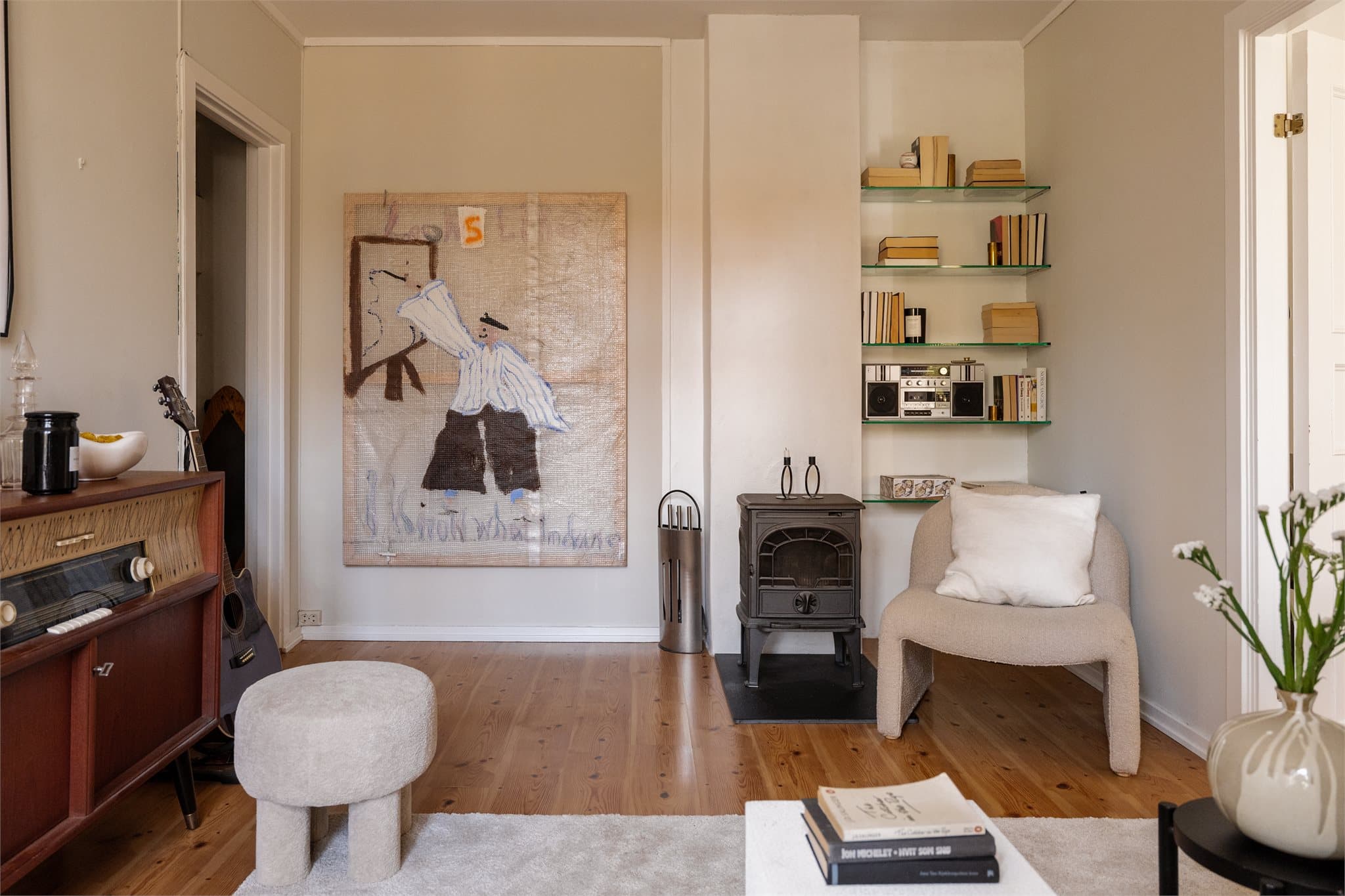 Peisen er en effektiv, alternativ oppvarmingskilde i tillegg til den elektriske oppvarmingen.