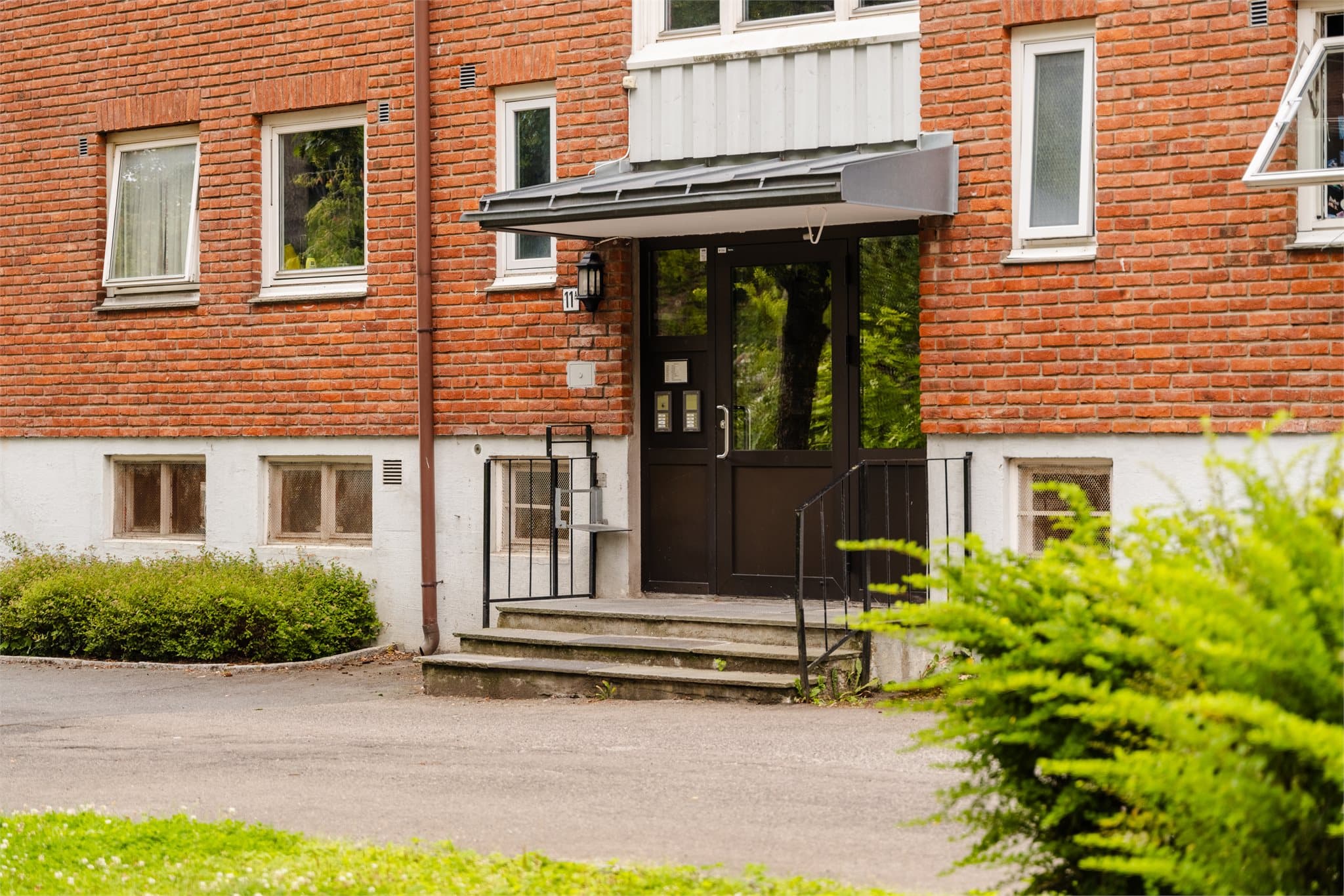 Inngangspartiet til Lunden 11A.