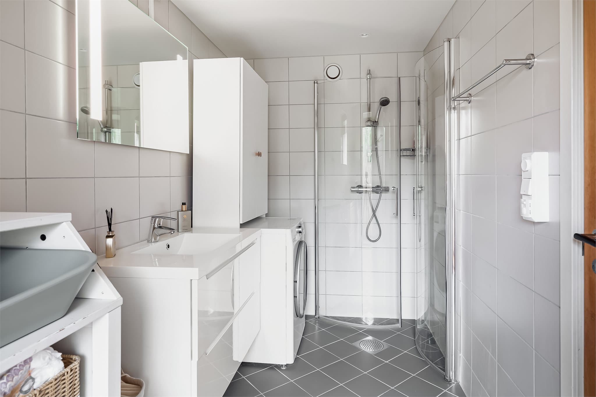 God størrelse på baderommet.