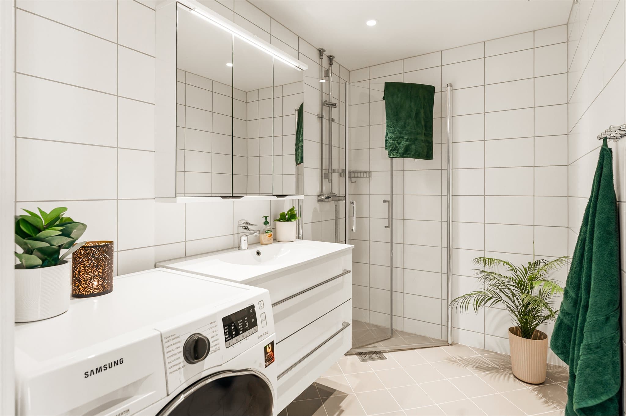 Badet ble renovert i 2019/2020 i regi av borettslaget.