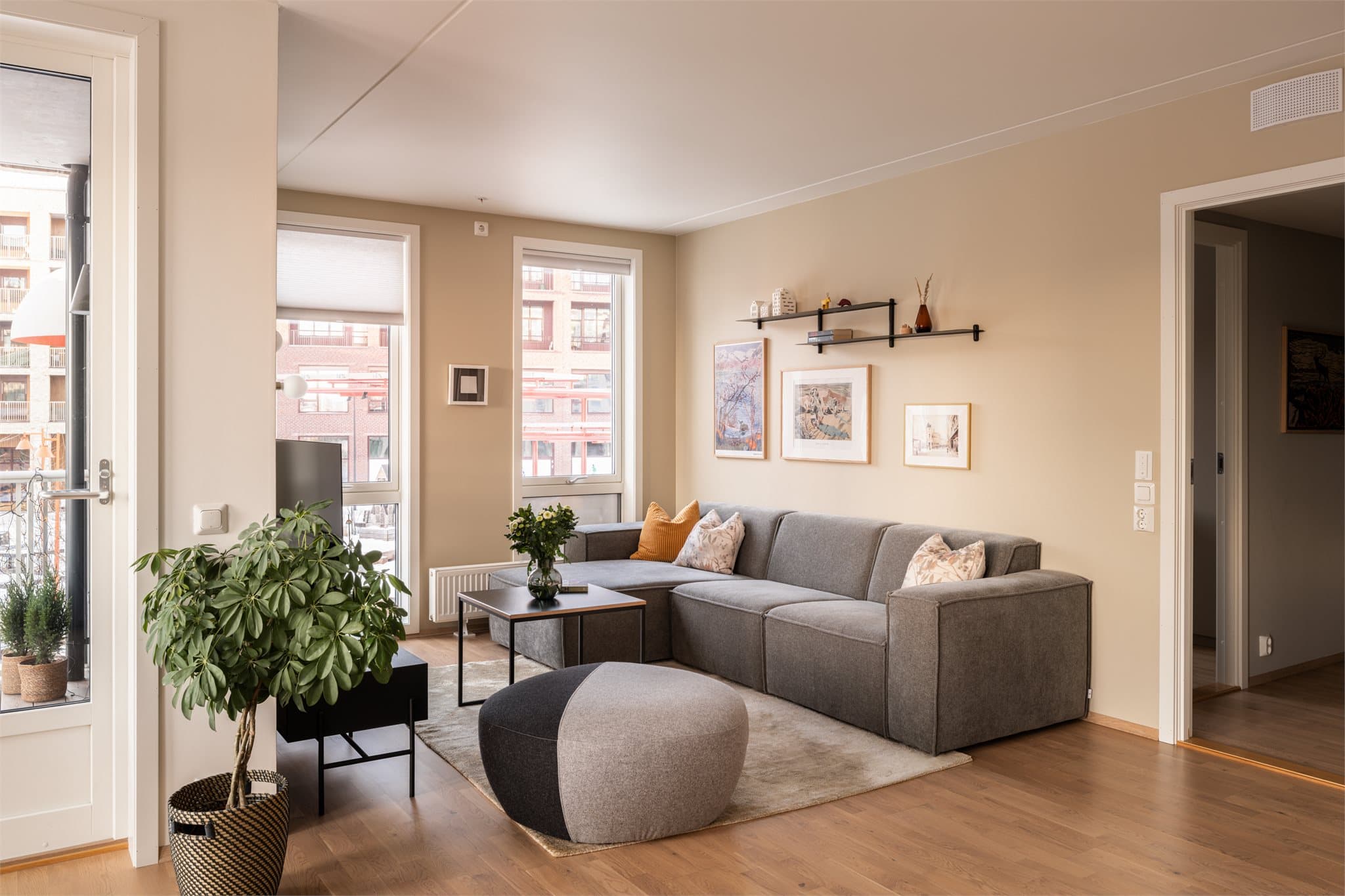 Planløsningen er god med naturlig soneinndeling.