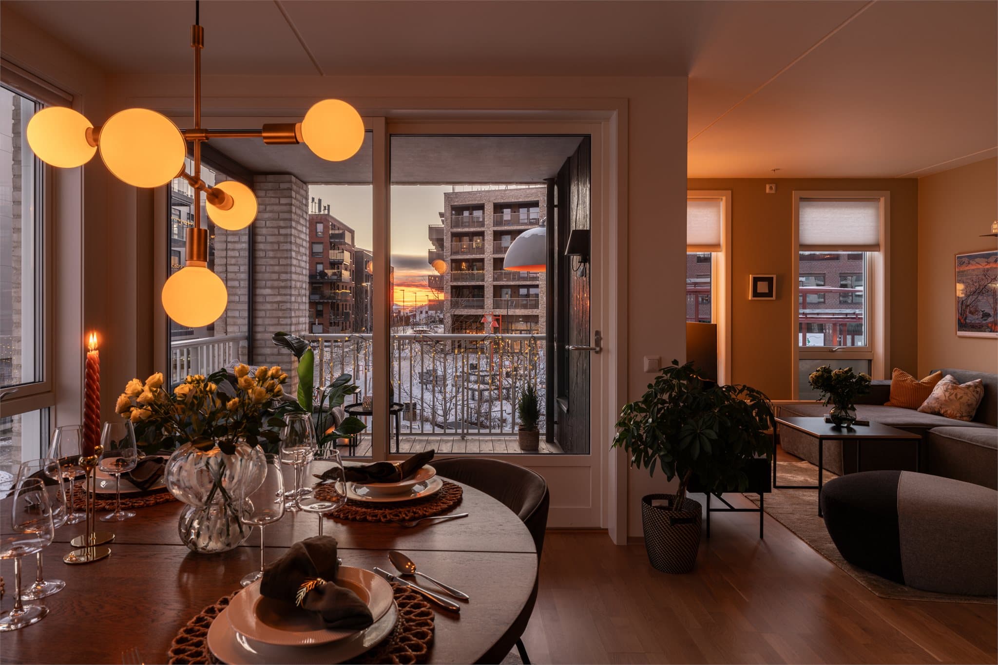 Et innbydende og moderne hjem i et nyere bygg fra 2021.