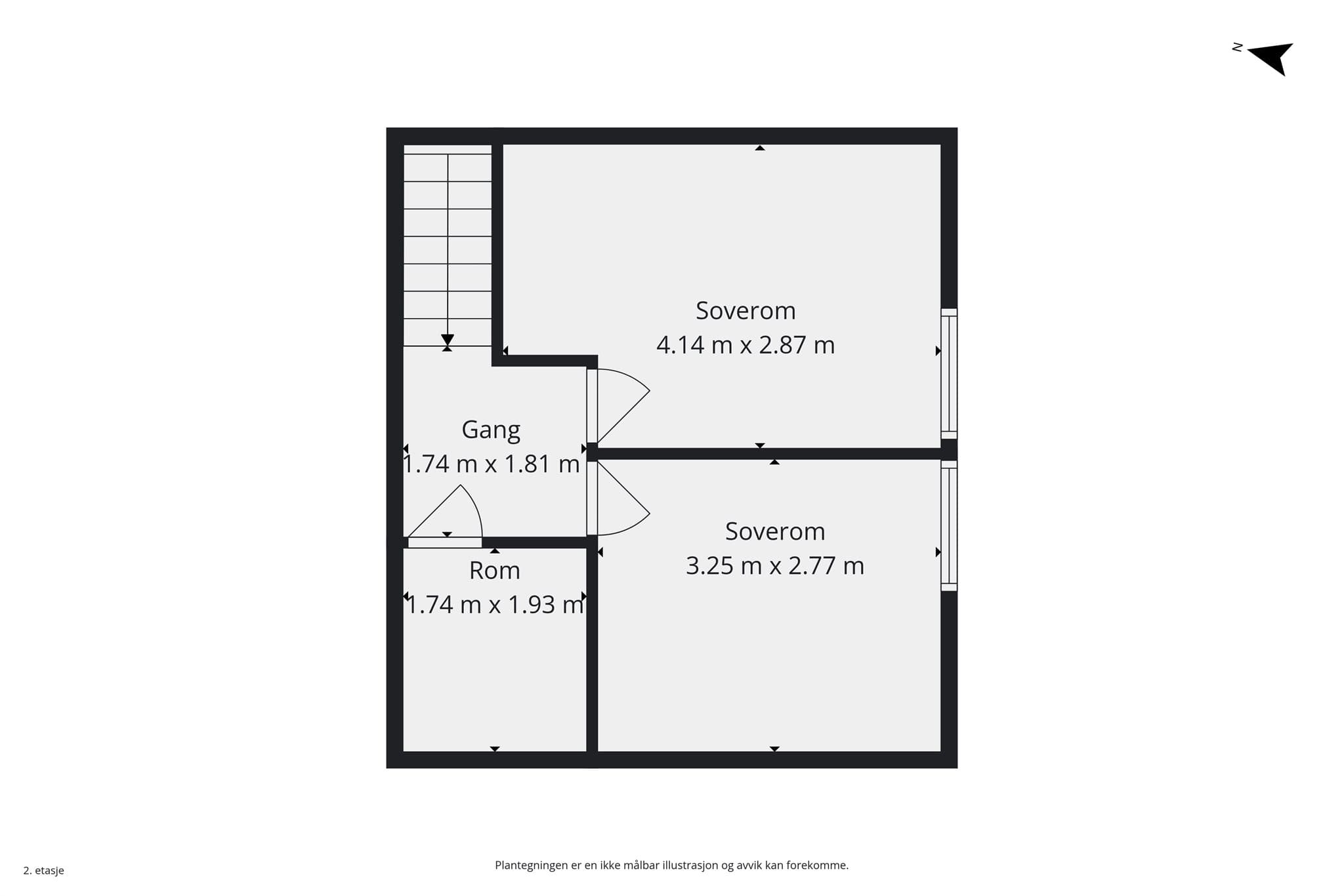 Plantegning 2.etasje.