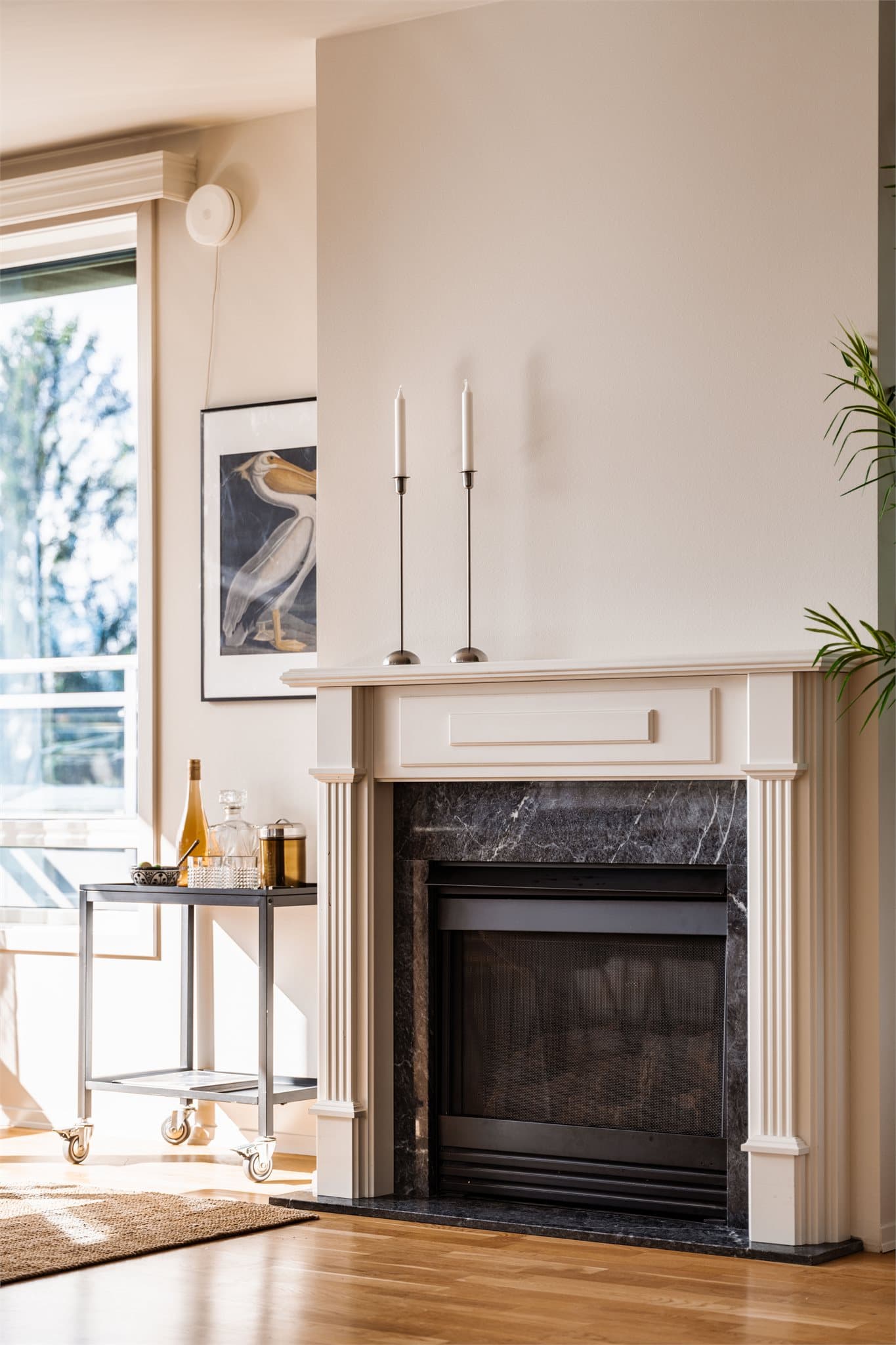 Gasspeisen gir en lun og behagelig stemning på kveldene.