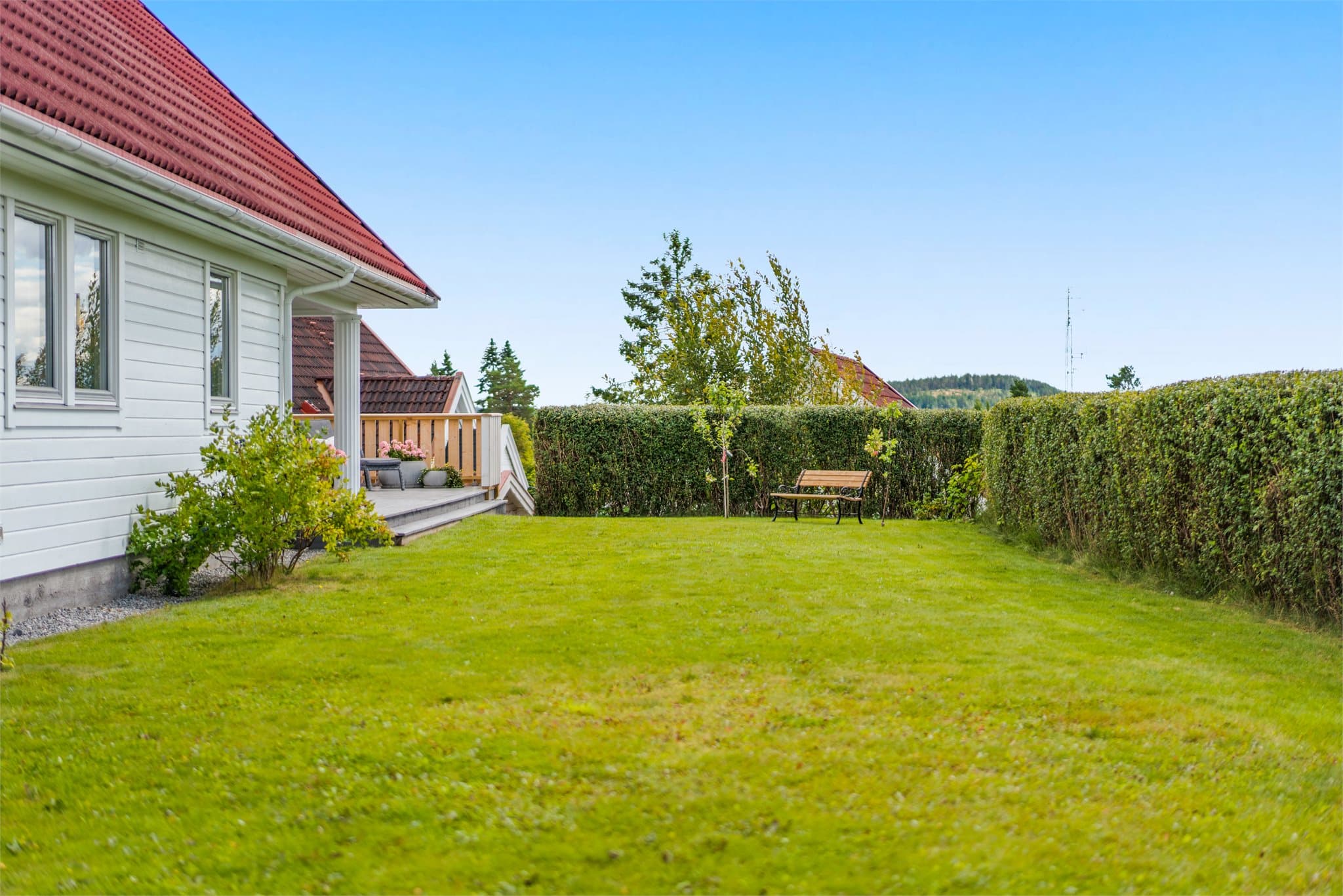 Pent opparbeidet og lettstelt hage