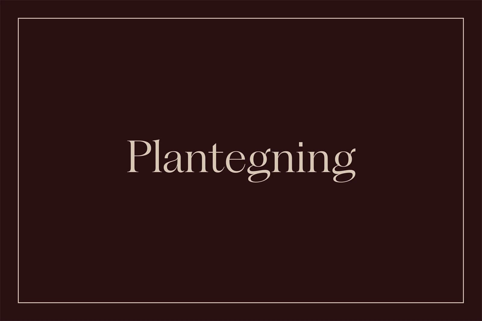 Plantegning