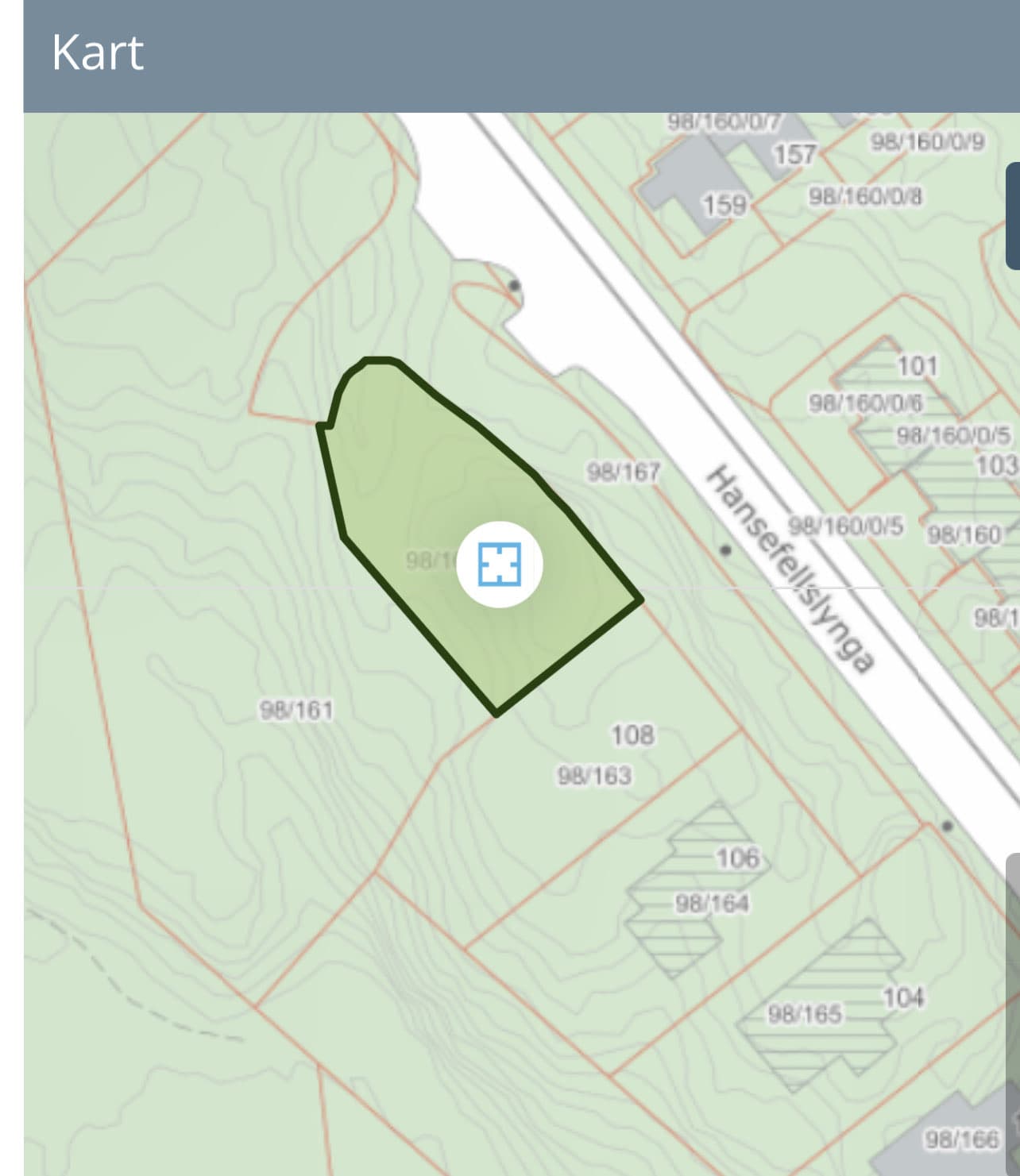 Hansefellslynga 110 har tomt på 705 kvm.