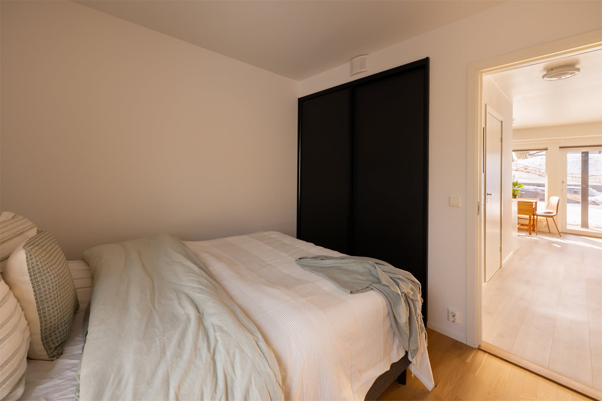 Leiligheten har to fine soverom.