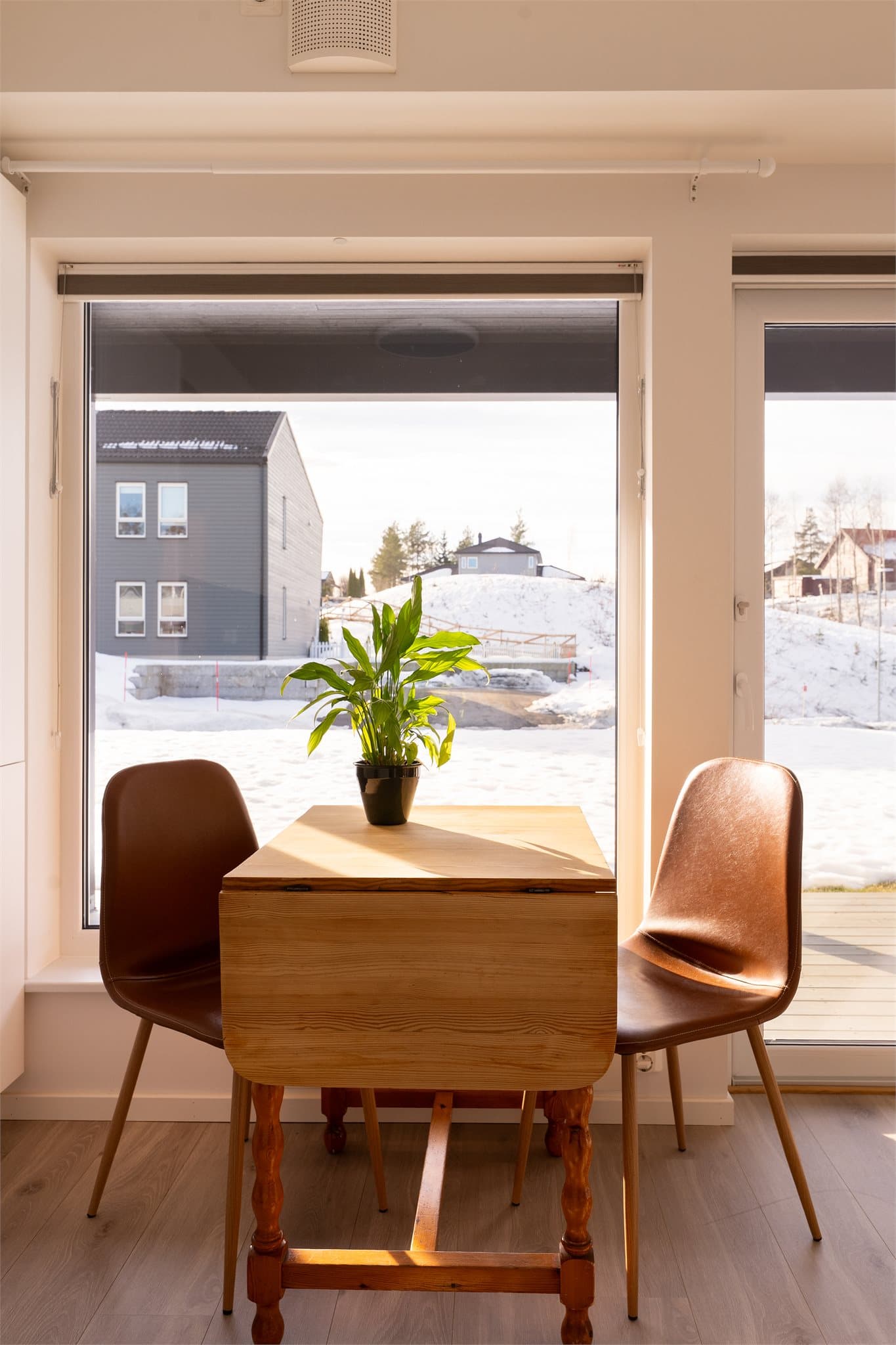 Det er plass til spiseplass.