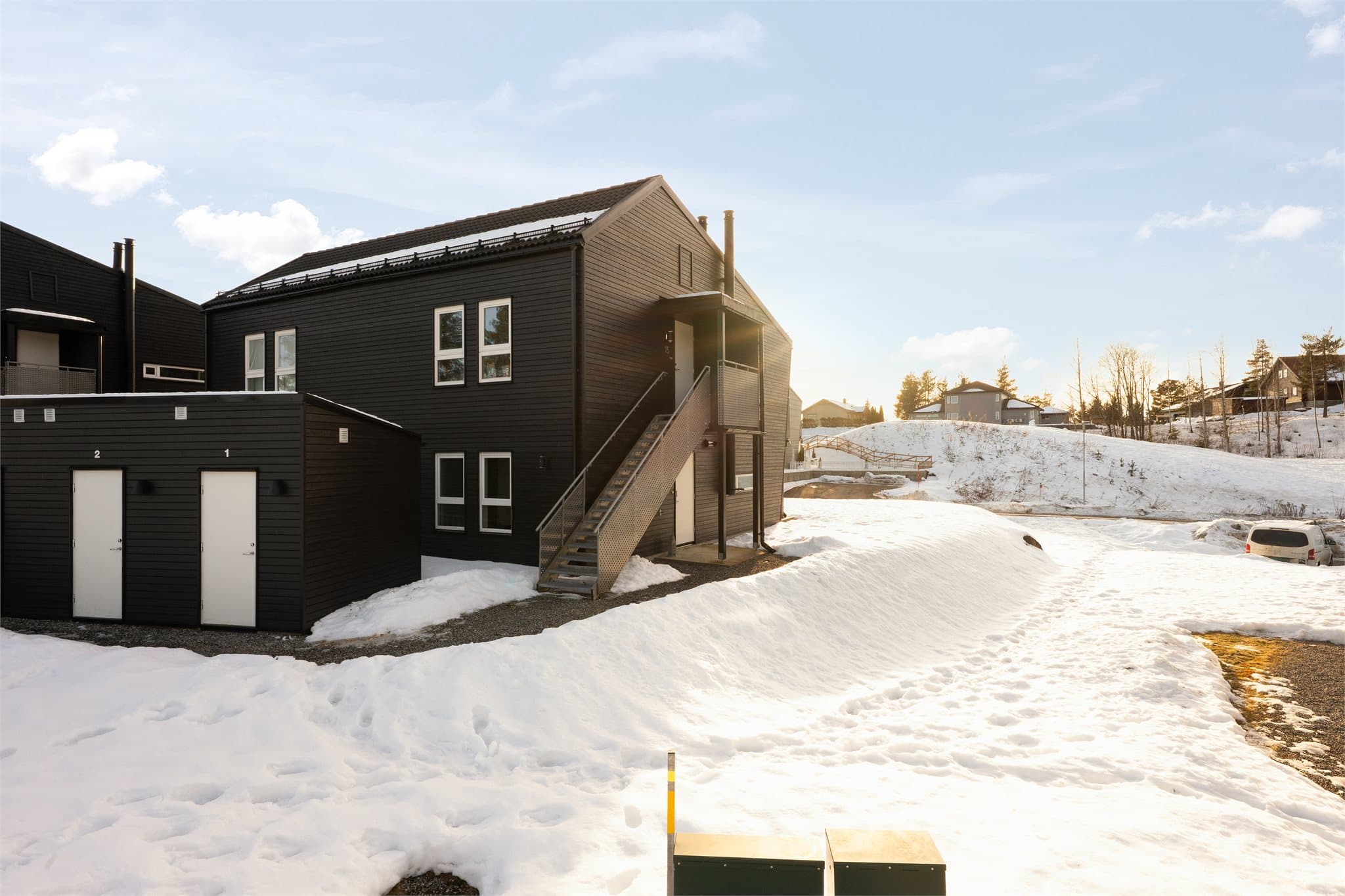 På sameiets fellesområde disponerer man én egen sportsbod.