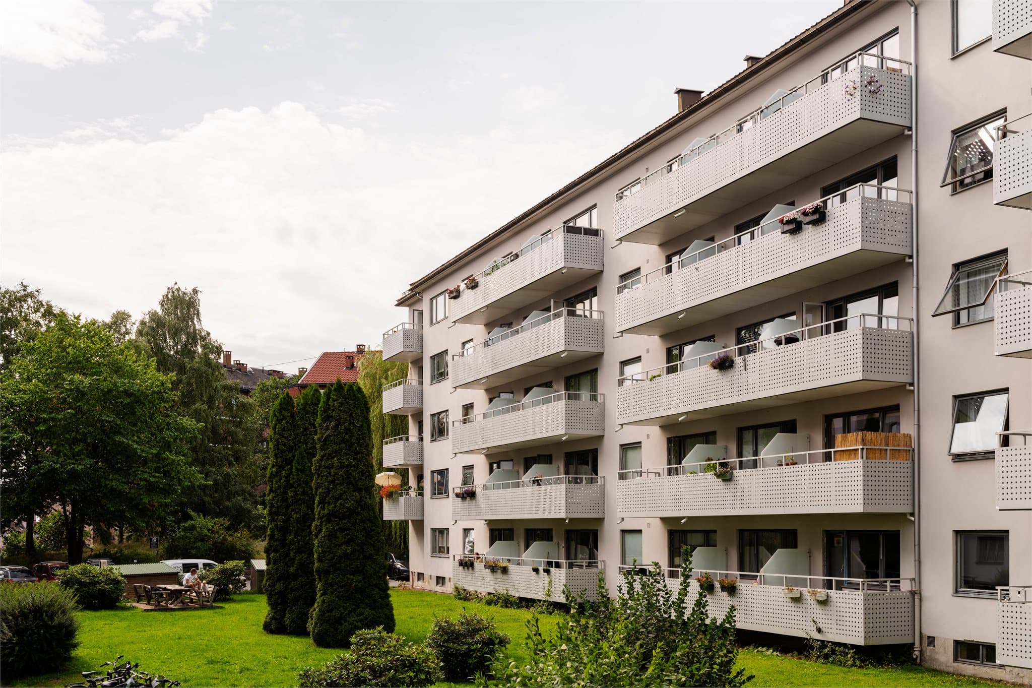 Fasaden ble rehabilitert i 2014/2015.