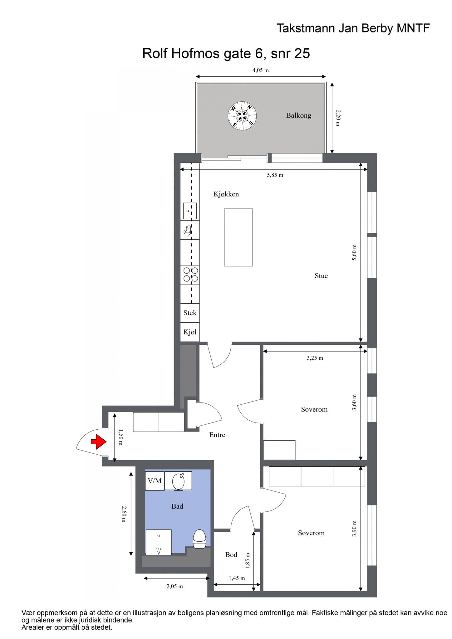 Plantegning. I tillegg medfølger bod i kjelleren.