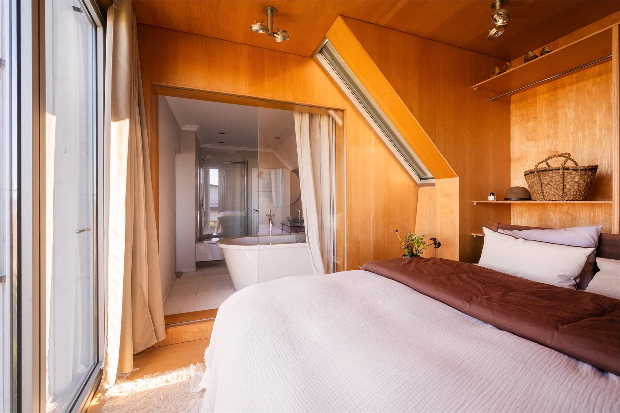 Direkte forbindelse til et stort bad.