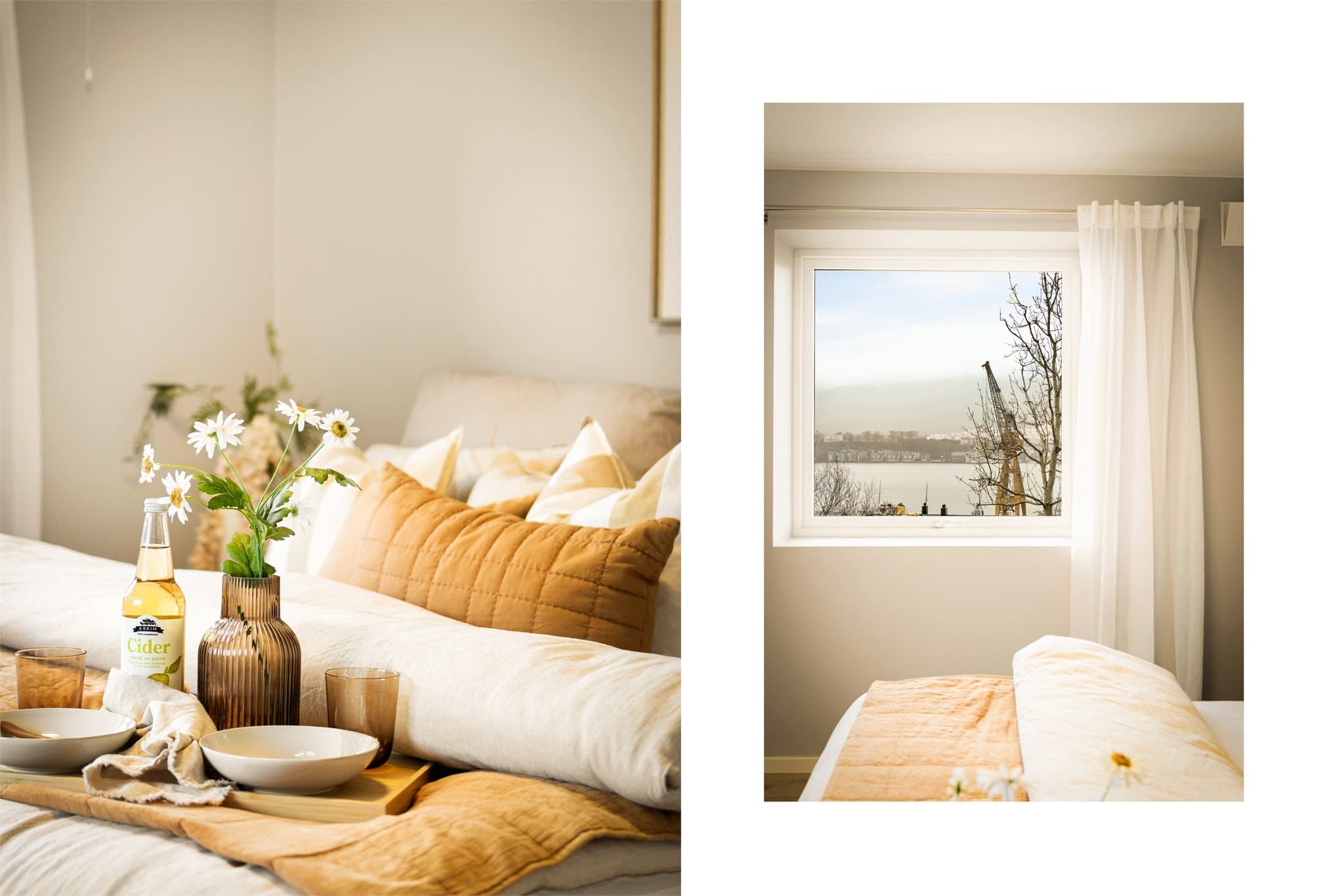 - Merk nydelig sjøutsikt fra soveromsvinduet -