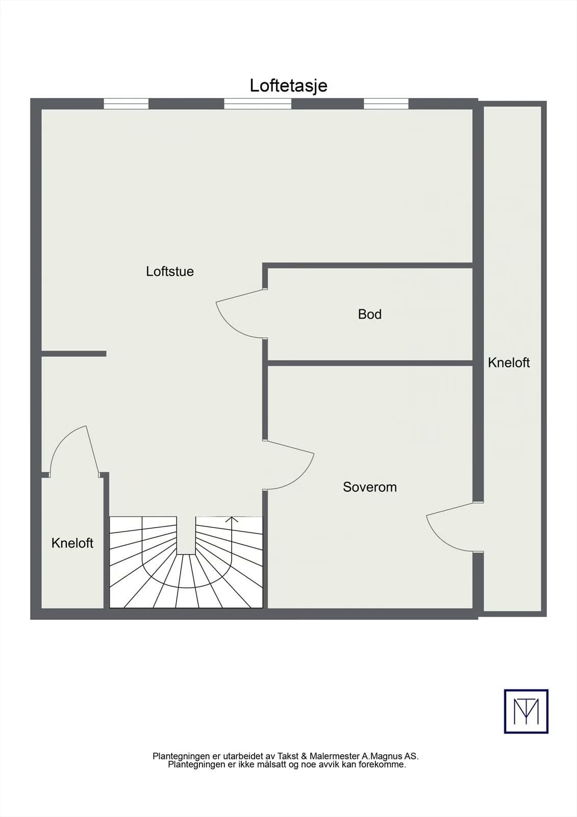 Plantegning loftsetasje