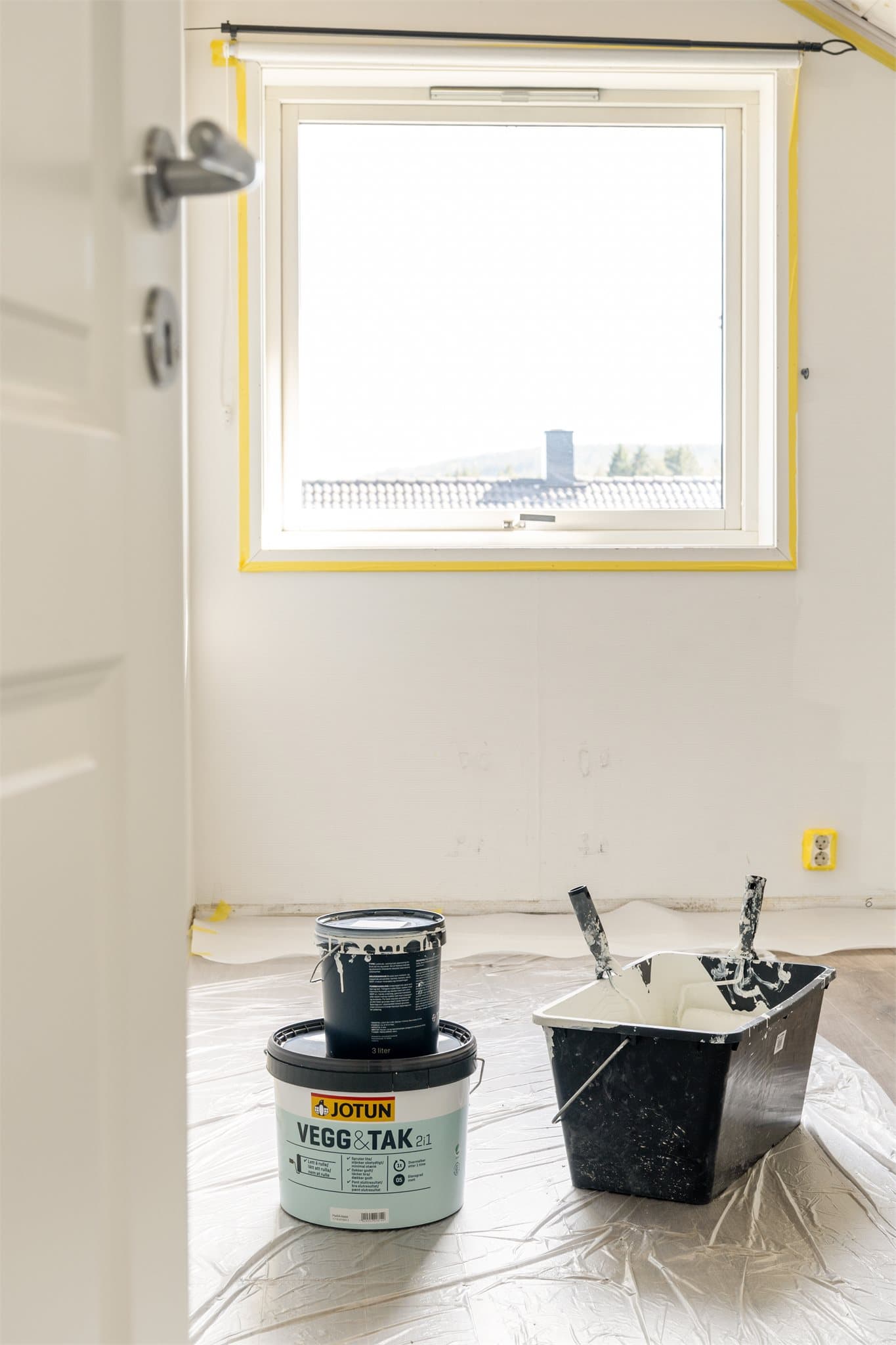 Nymalt og klart for dine idéer - her er det bare å sette sitt eget preg og skape akkurat det rommet du ønsker.